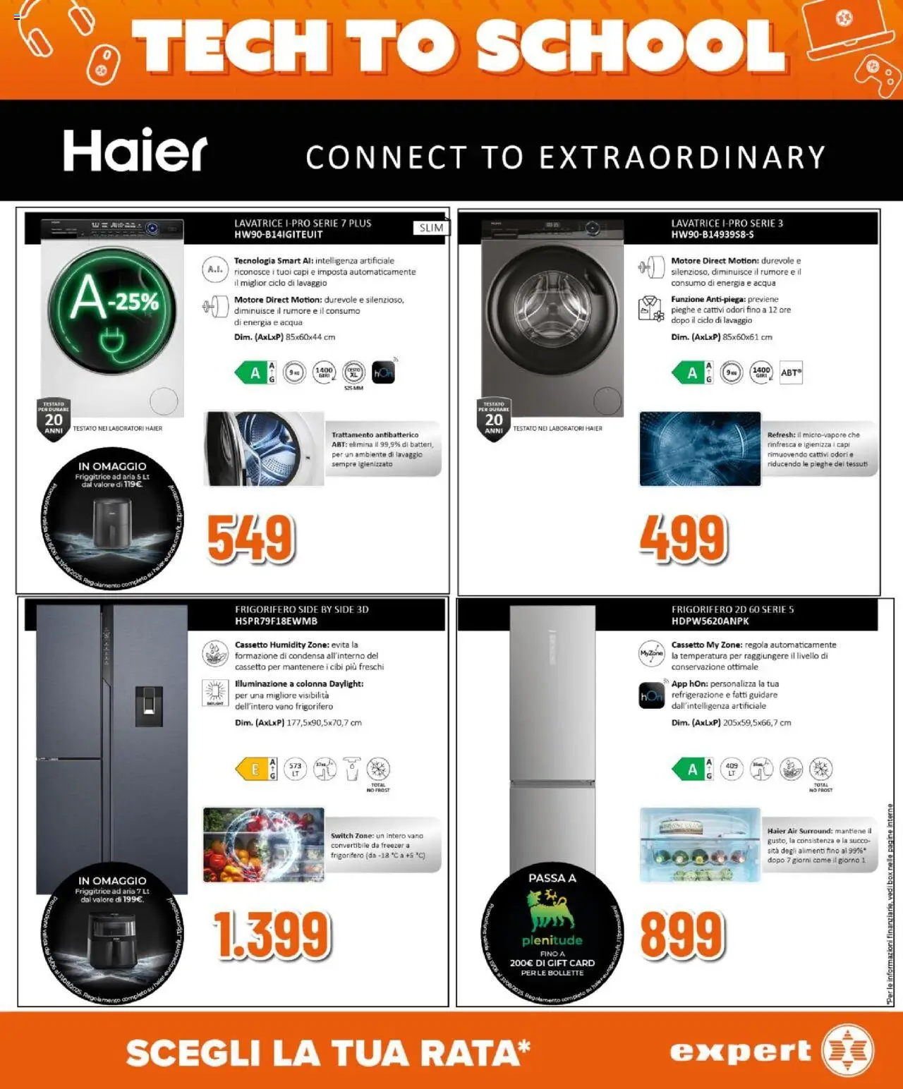 Volantino Expert del 14.08.2025 | Pagina: 28 | Prodotti: Acqua, Freezer, Lavatrice, Friggitrice