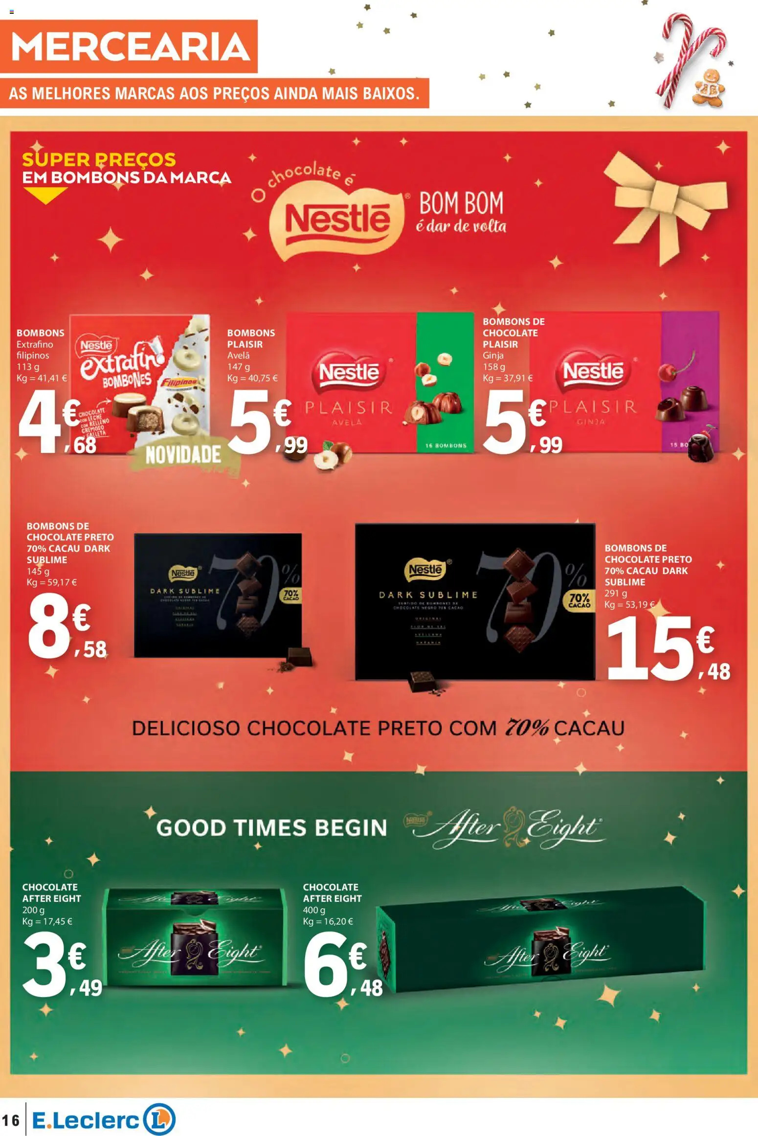 E.Leclerc folheto │ válido de 06.11.2025 | Página: 16 | Produtos: Filipinos, Nestlé, Chocolate
