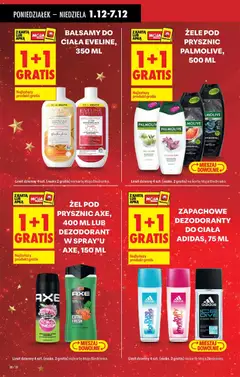 Pogląd oferty "ŻEL POD PRYSZNIC AXE, 400 ML LUB DEZODORANT W SPRAY'U AXE, 150 ML, Żel pod prysznic Axe, 400 ml lub dezodorant w spray'u Axe, 150 ml" - ważna od 01.12.2025 | Strona: 24