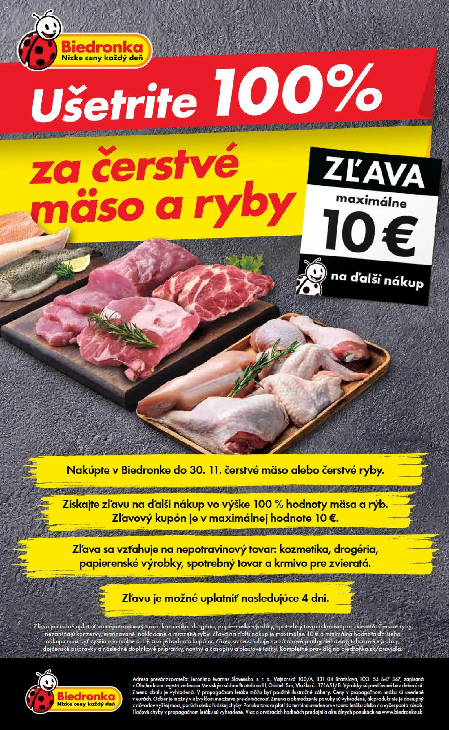 Nové Biedronka akcie – leták je platný od 20.11.2025 | Strana: 48 | Produkty: Ryby