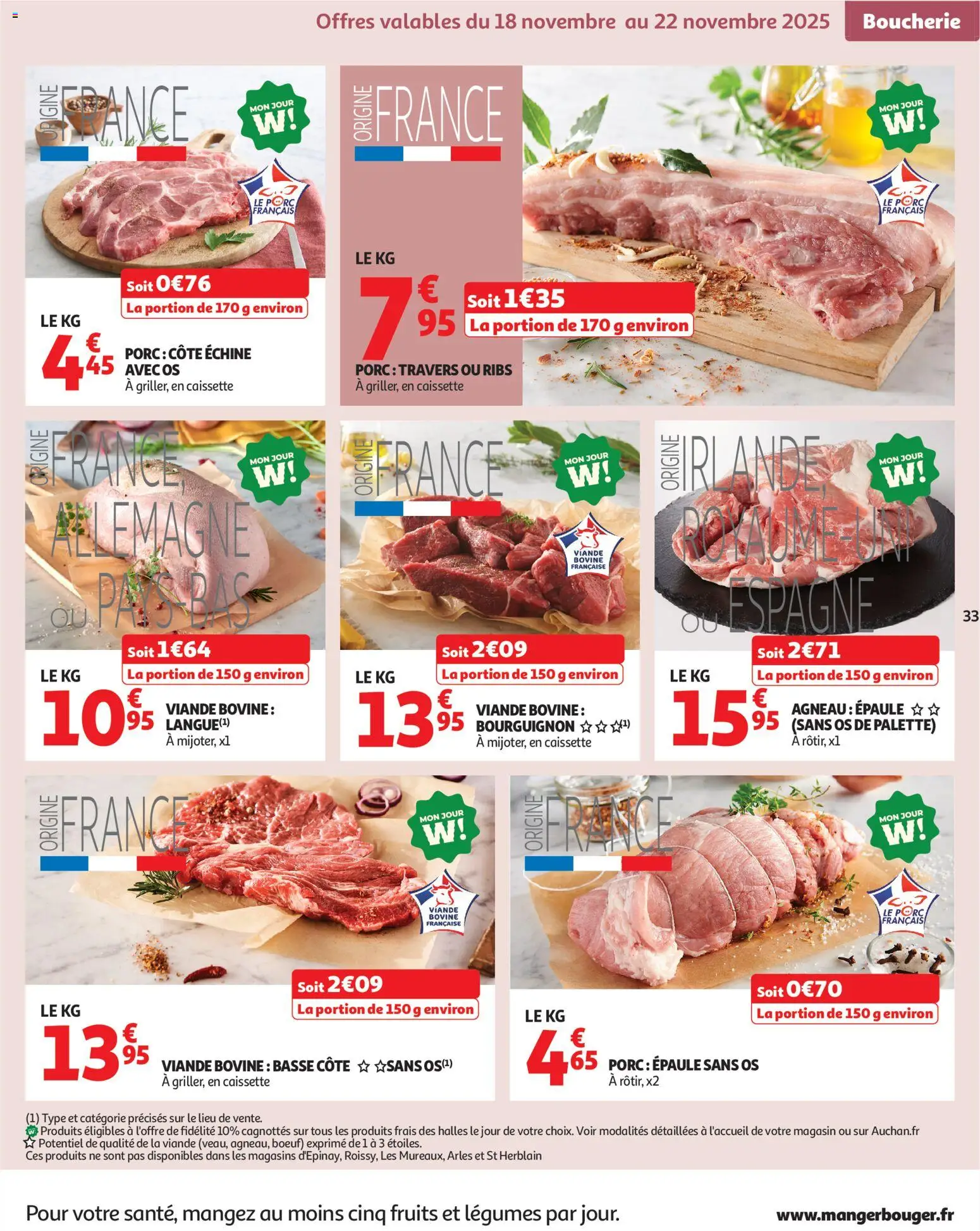 {H1} | Page: 33 | Produits: Viande, Ribs, Porc, Basse côte
