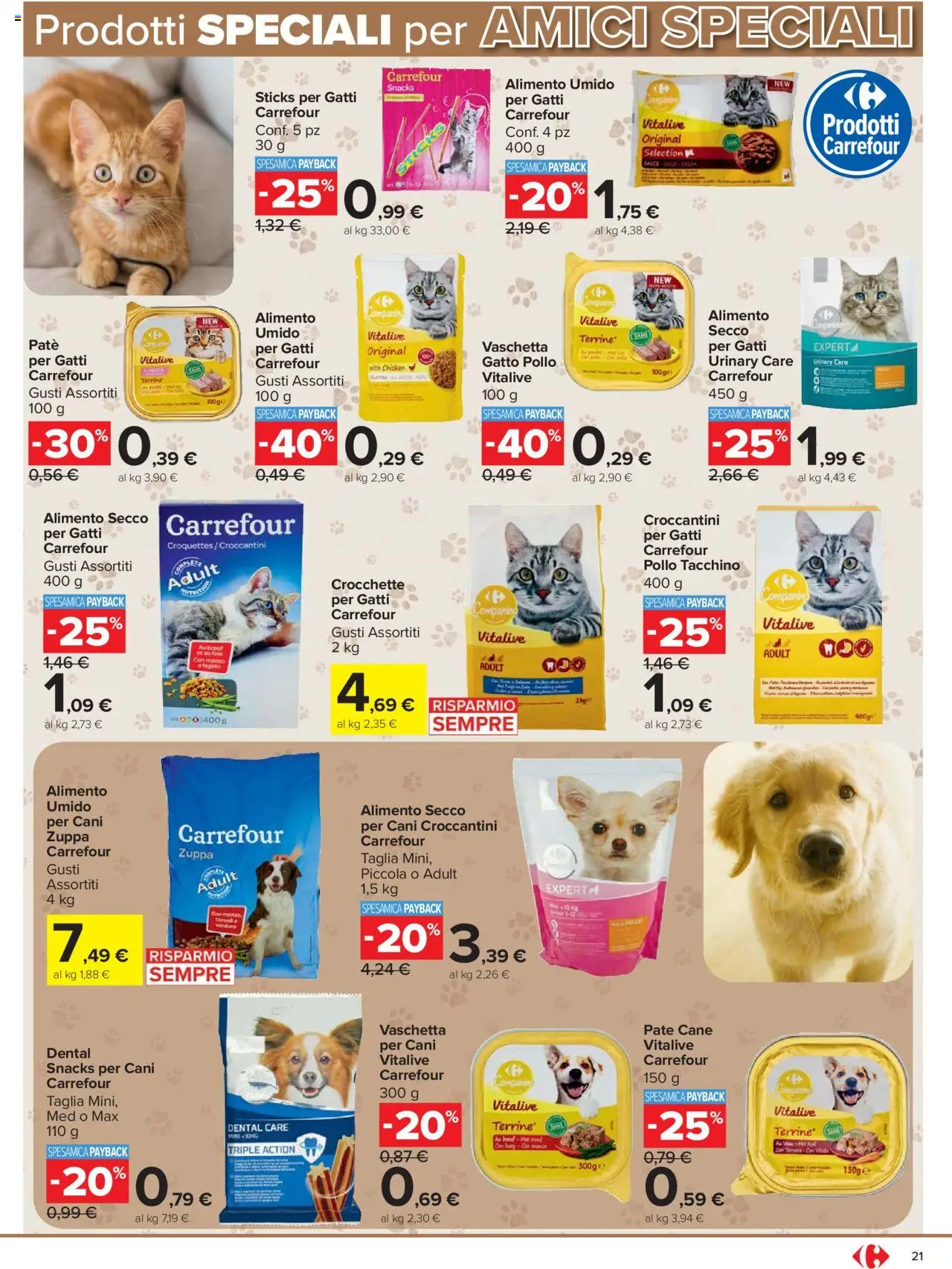 Volantino Carrefour del 15.09.2025 | Pagina: 21 | Prodotti: Paté, Pollo, Verdure, Salsa