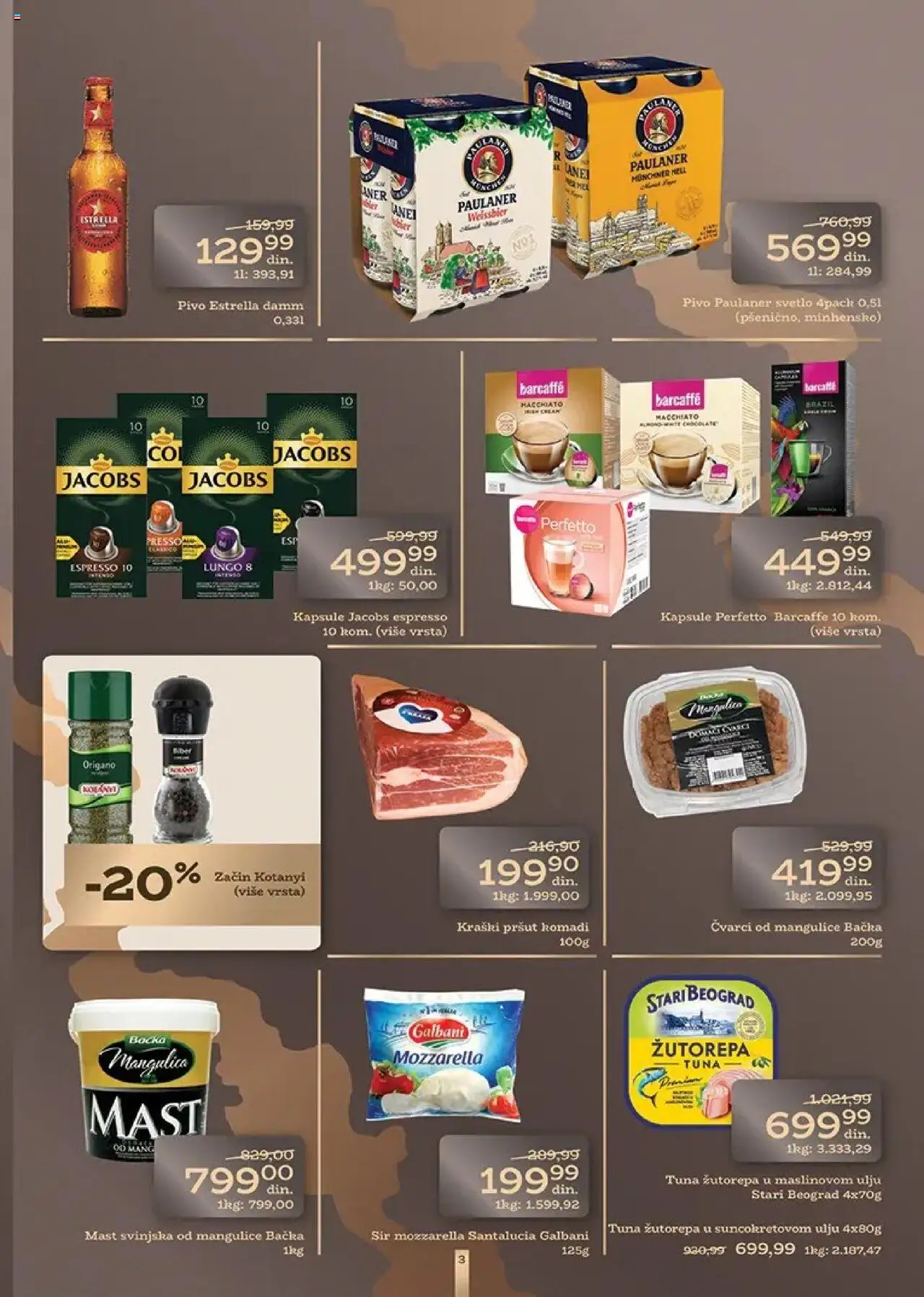 Univerexport katalog - važi od 03.08.2025 | Strana: 3 | Proizvode: Kapsule, Mast, Hell, Pivo