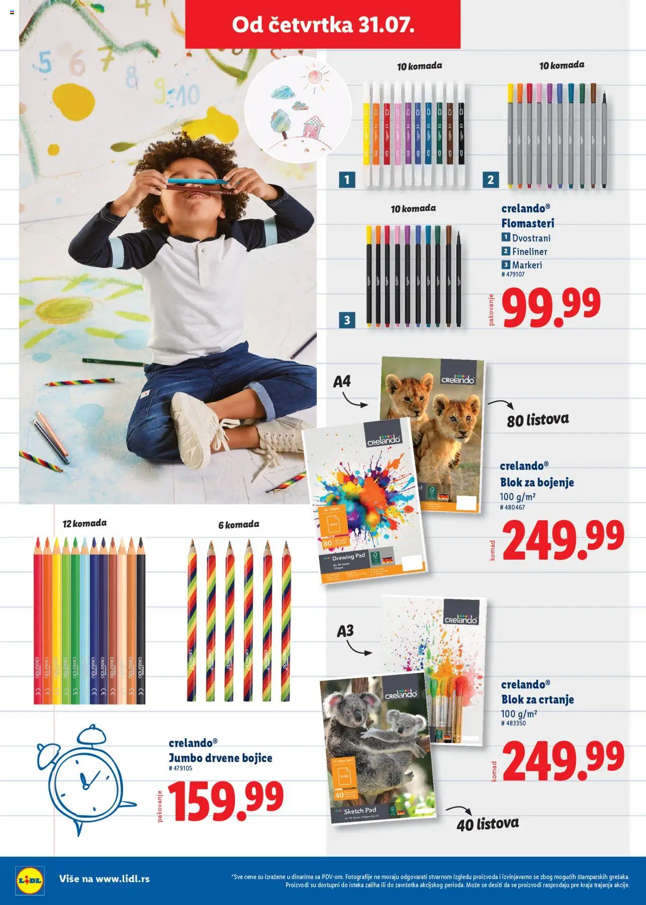Lidl katalog - važi od 31.07.2025 | Strana: 10 | Proizvode: Pakovanje, Markeri