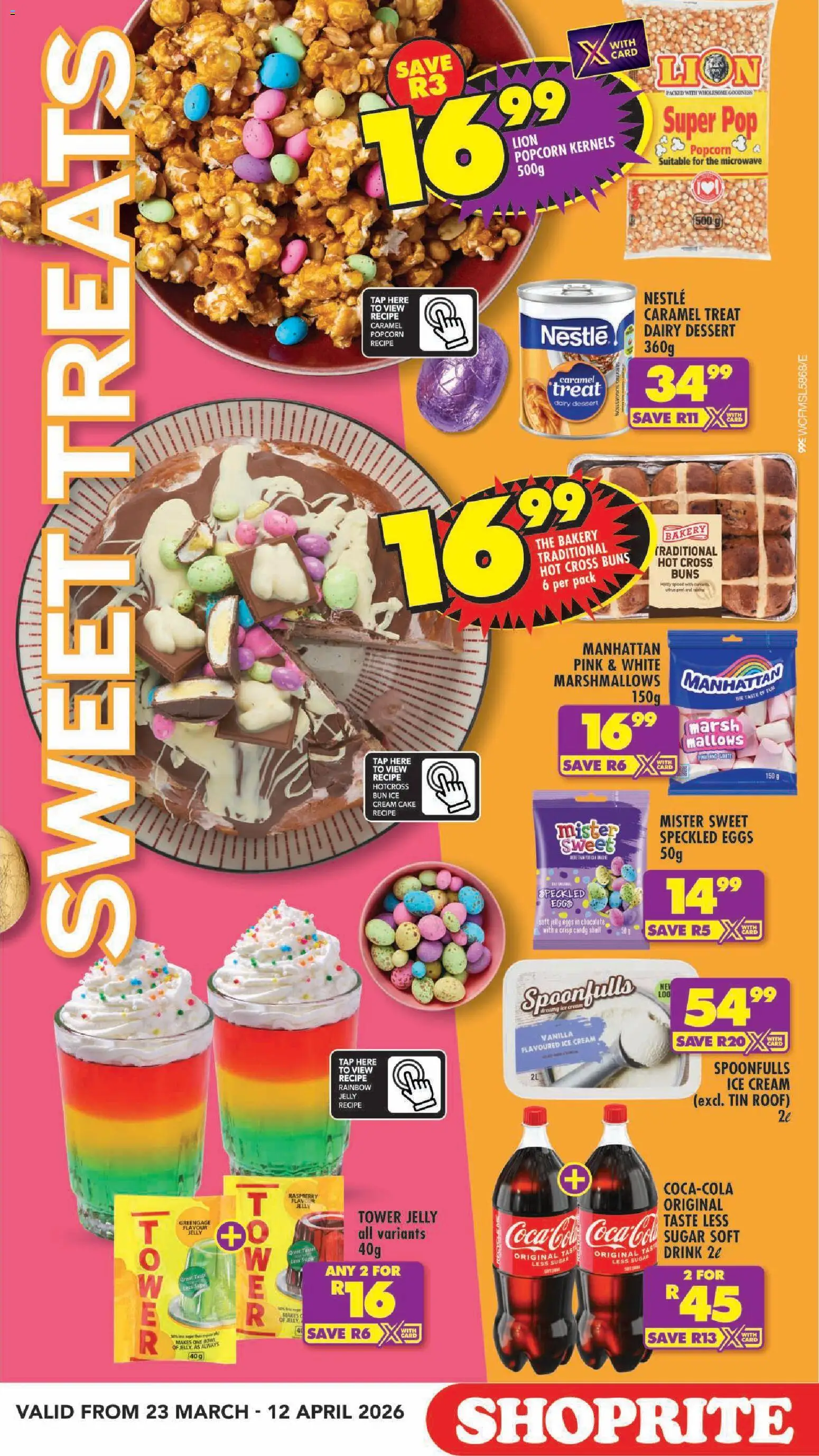 New Shoprite catalogue – valid from 23.03.2026 | Page: 5 | Products: Bakery, Buns, Eggs, Ice cream