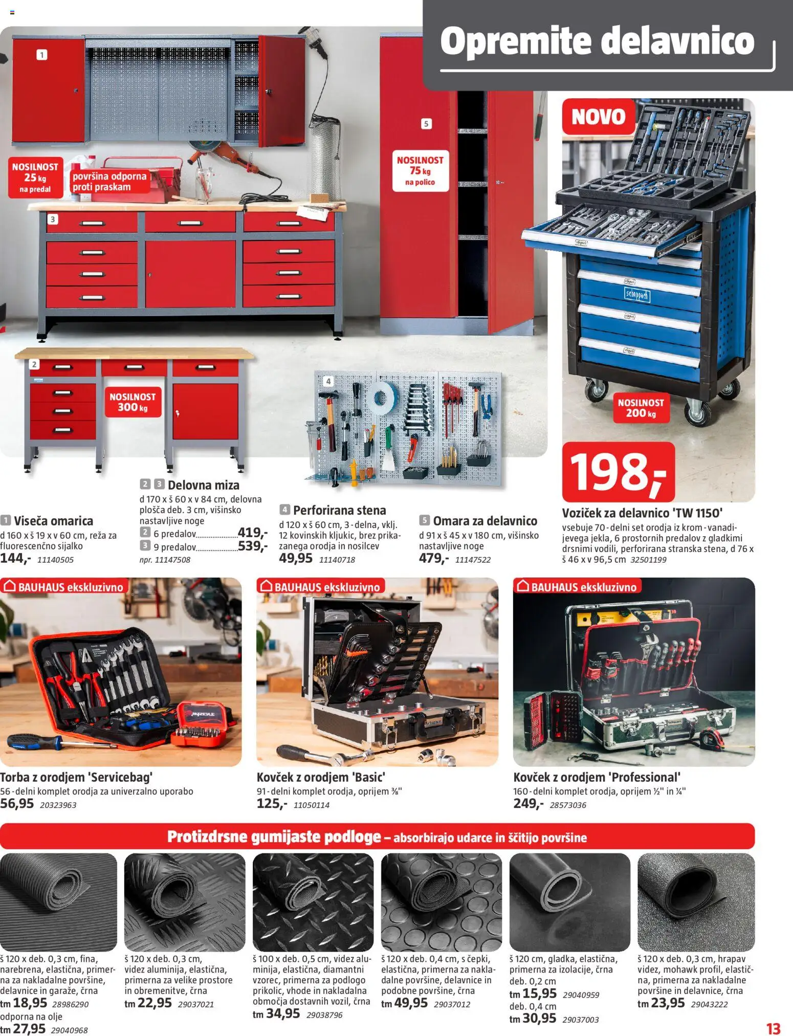 Novi Bauhaus katalog ponudbe – veljaven od 06.11.2025 | Stran: 13 | Izdelki: Omara, Miza, Delovna miza, Olje