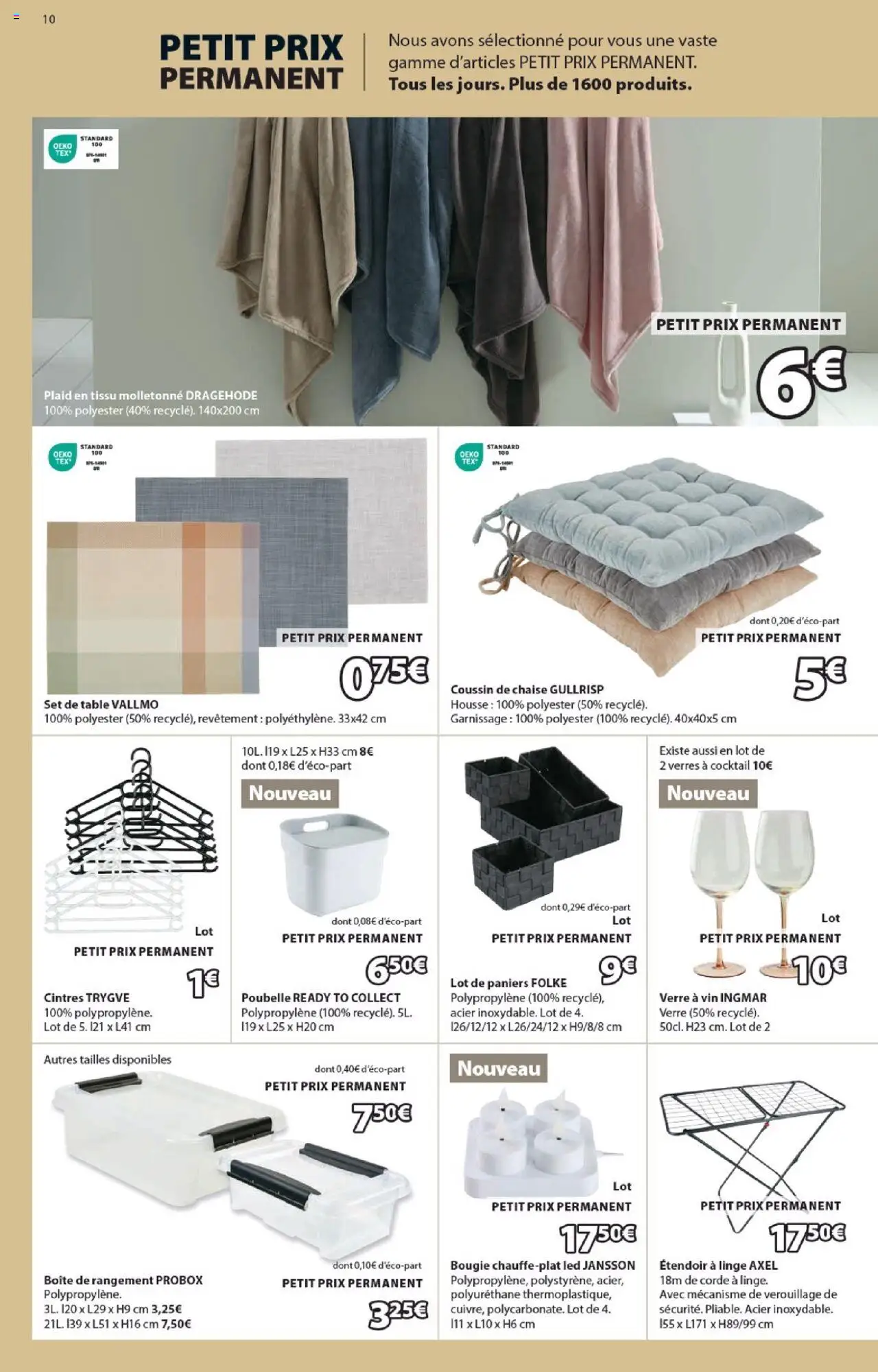  | Page: 10 | Produits: Poubelle, Étendoir, Vin, Boîte de rangement