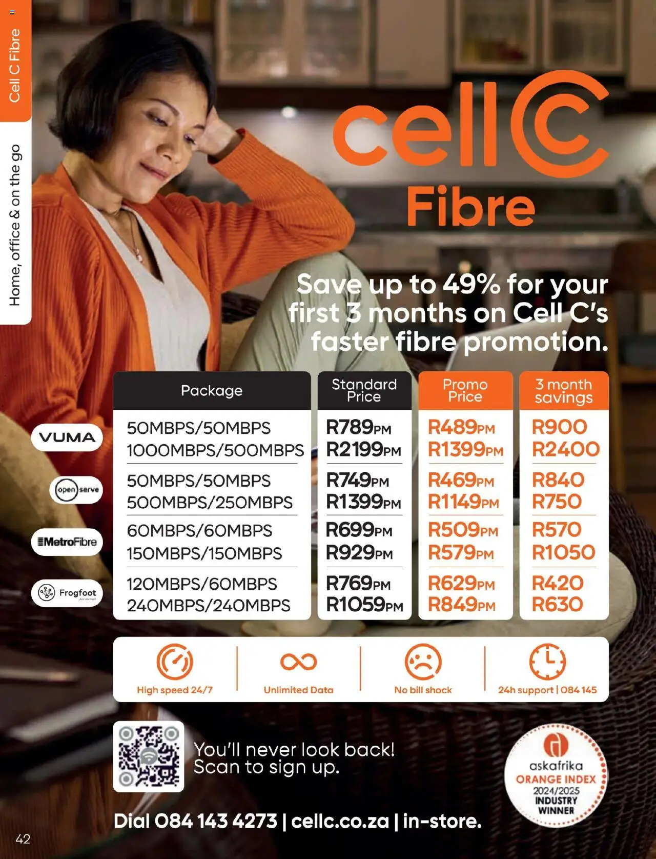 Cell C - Contract Deals │ valid from 01.08.2025 | Page: 42 | Products: Data