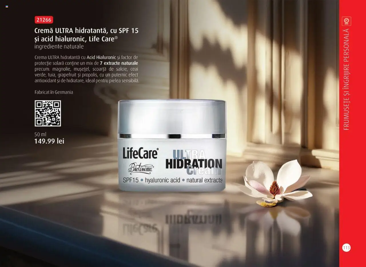 Life Care catalog - Aprilie/Octombrie – valabil de la 01.04.2025 | Pagină: 115 | Produse: Cremă, Protecție solară, Ceai