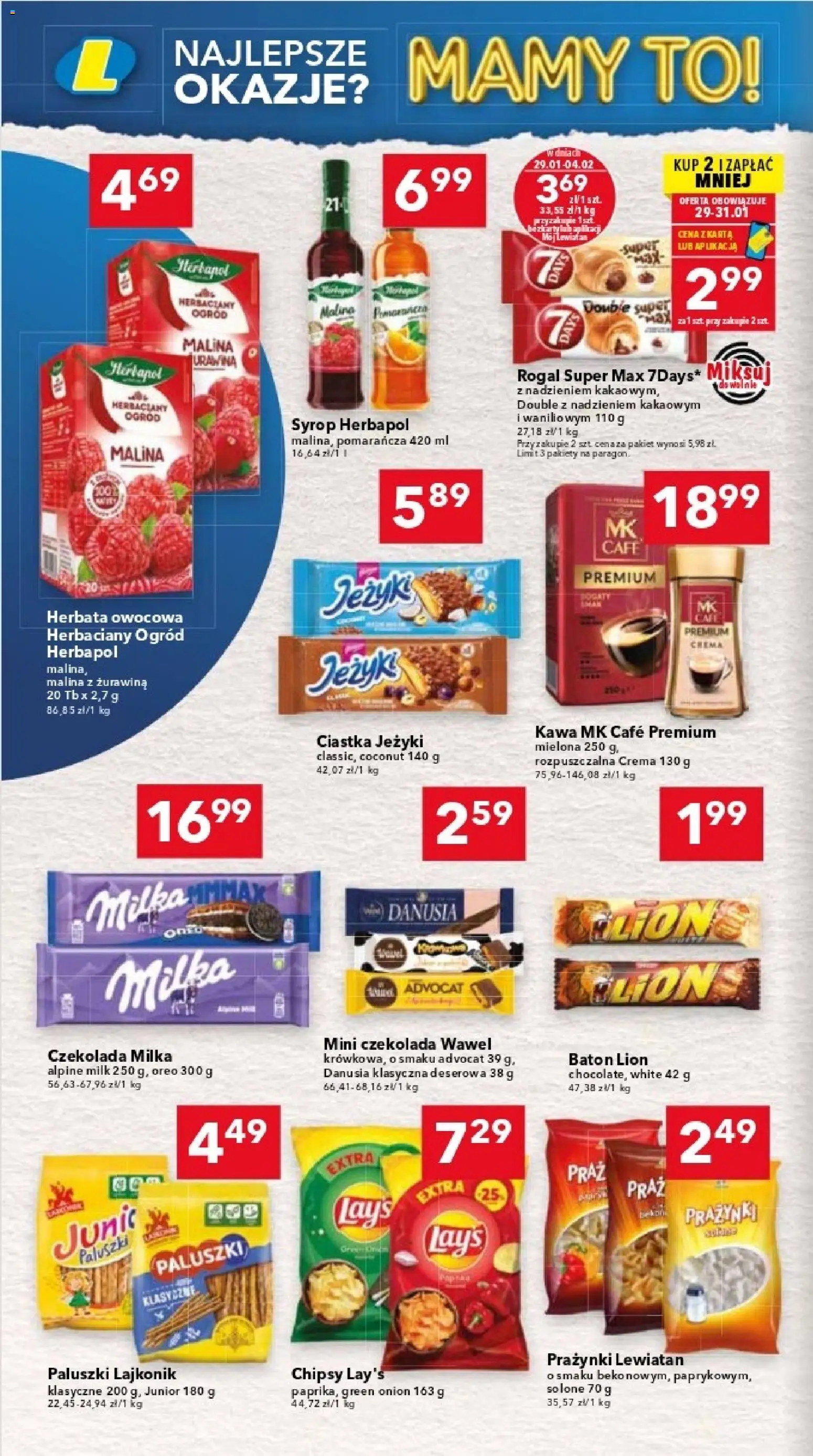Lewiatan gazetka - Warszawa od 29.01.2026 | Strona: 6 | Produkty: Karta, Syrop, Żurawina, Czekolada