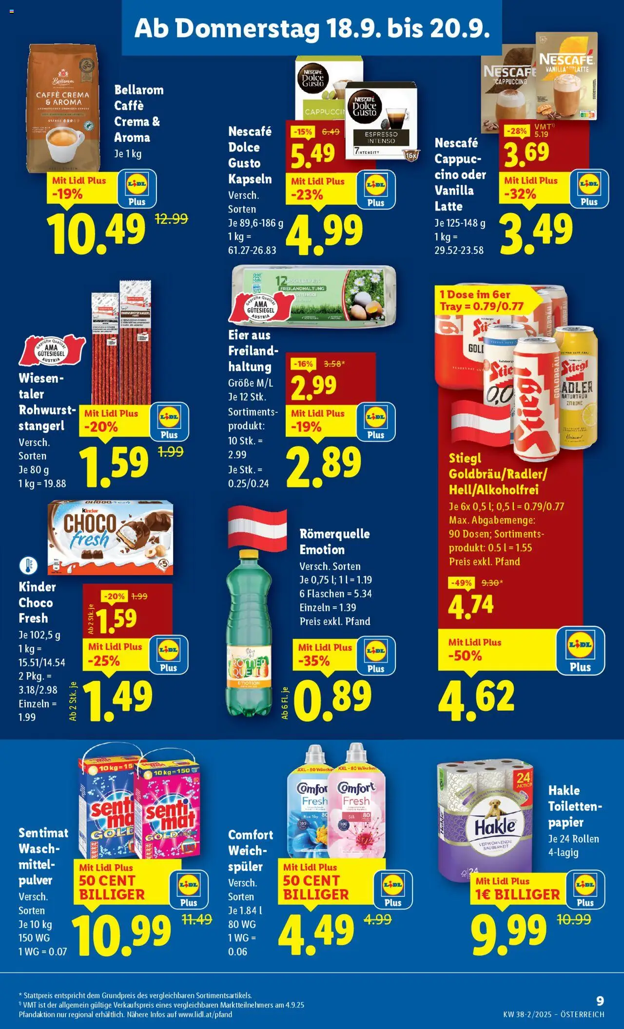 Lidl Flugblatt - Altenmarkt im Pongau, St. Johann im Pongau, Zell am See gültig ab 18.09.2025 | Seite: 11 | Produkte: Zitrone, Eier