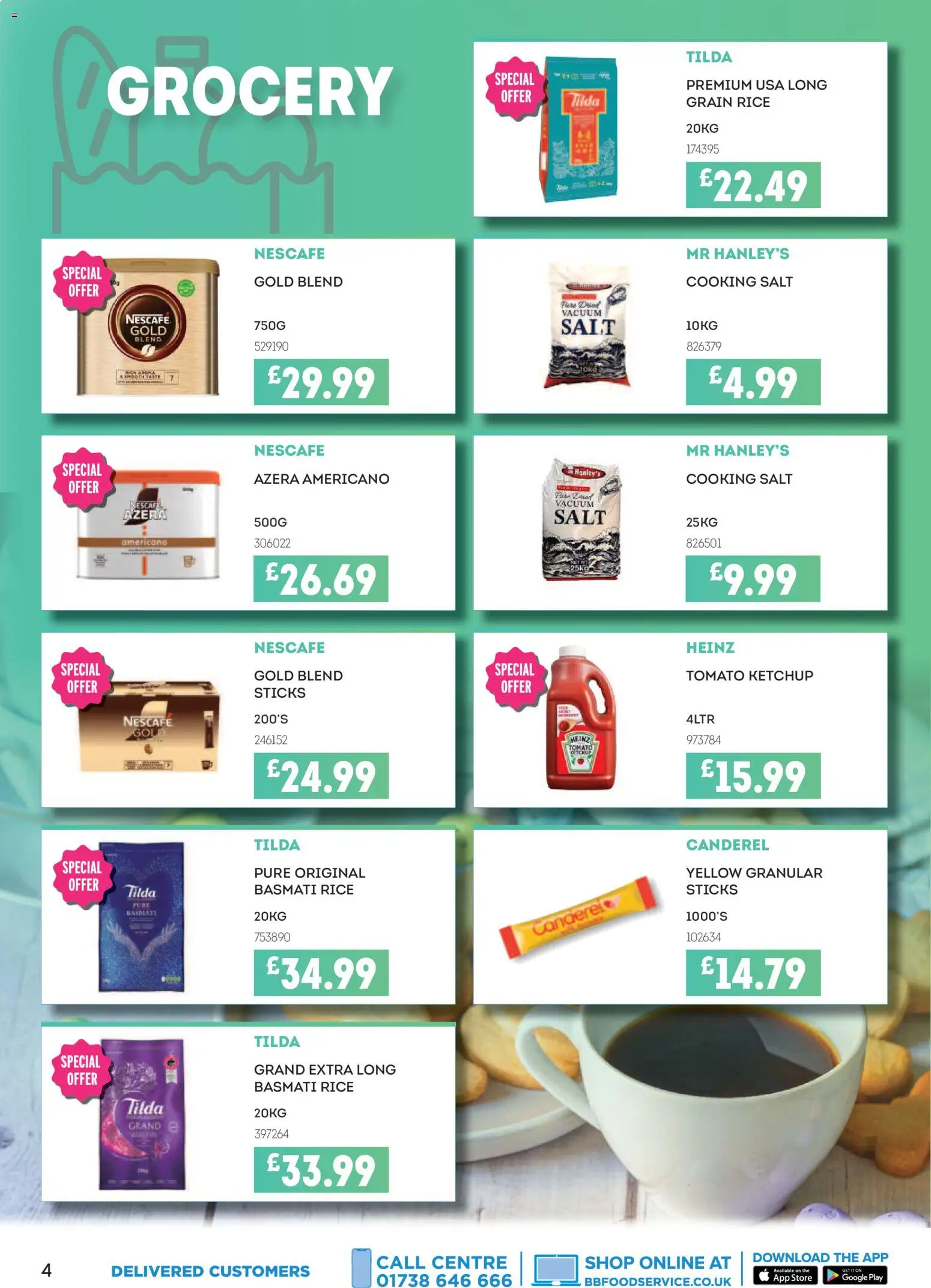 {H1} | Page: 4 | Products: Rice, Ketchup