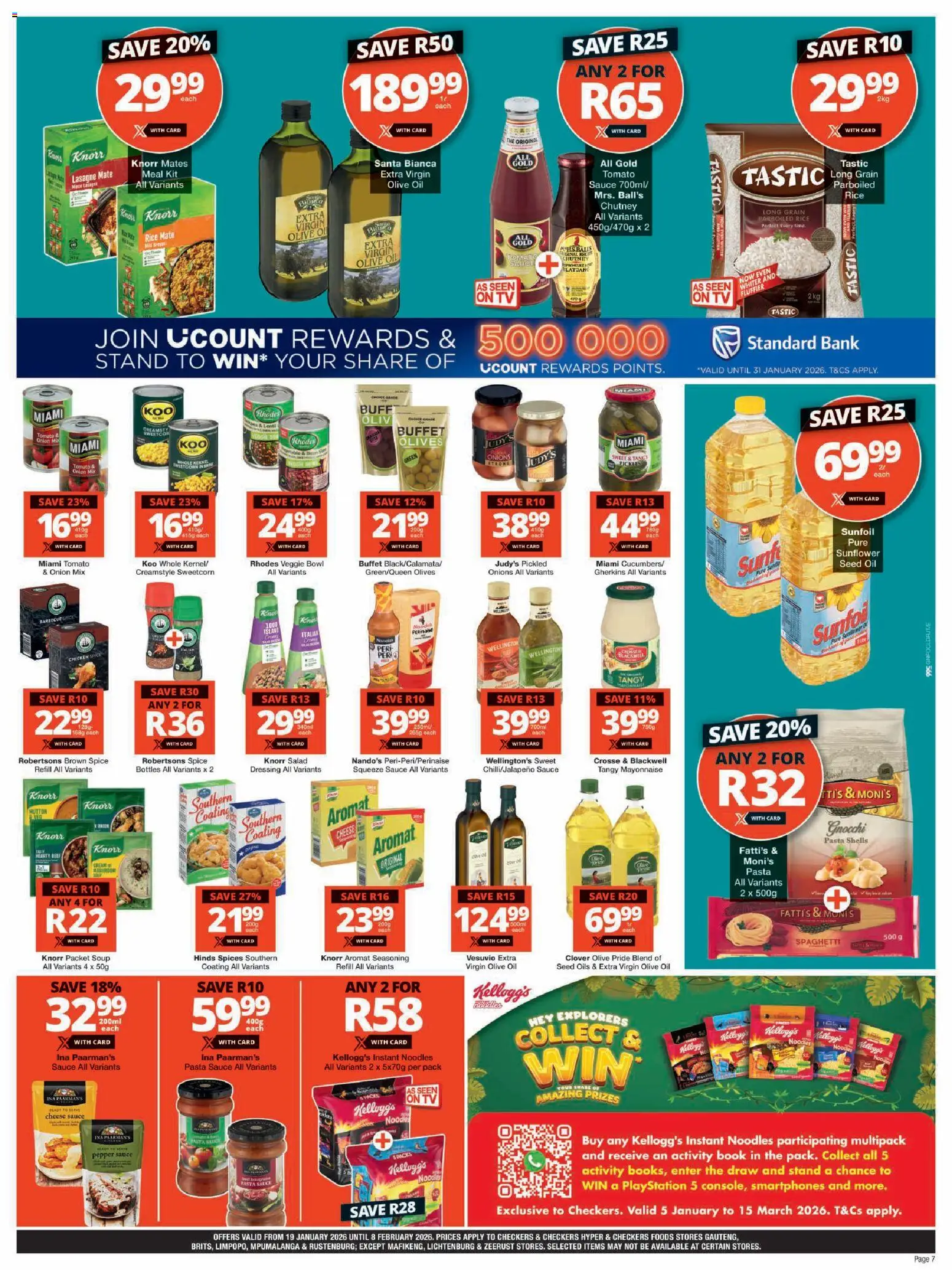 New Checkers catalogue – valid from 19.01.2026 | Page: 7 | Products: Chutney, Playstation, Seasoning, Dressing
