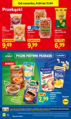 Pogląd oferty "LAY'S Chipsy Oven Baked, 180 g kurki lub grillowane warzywa" - ważna od 09.04.2026 | Strona: 58