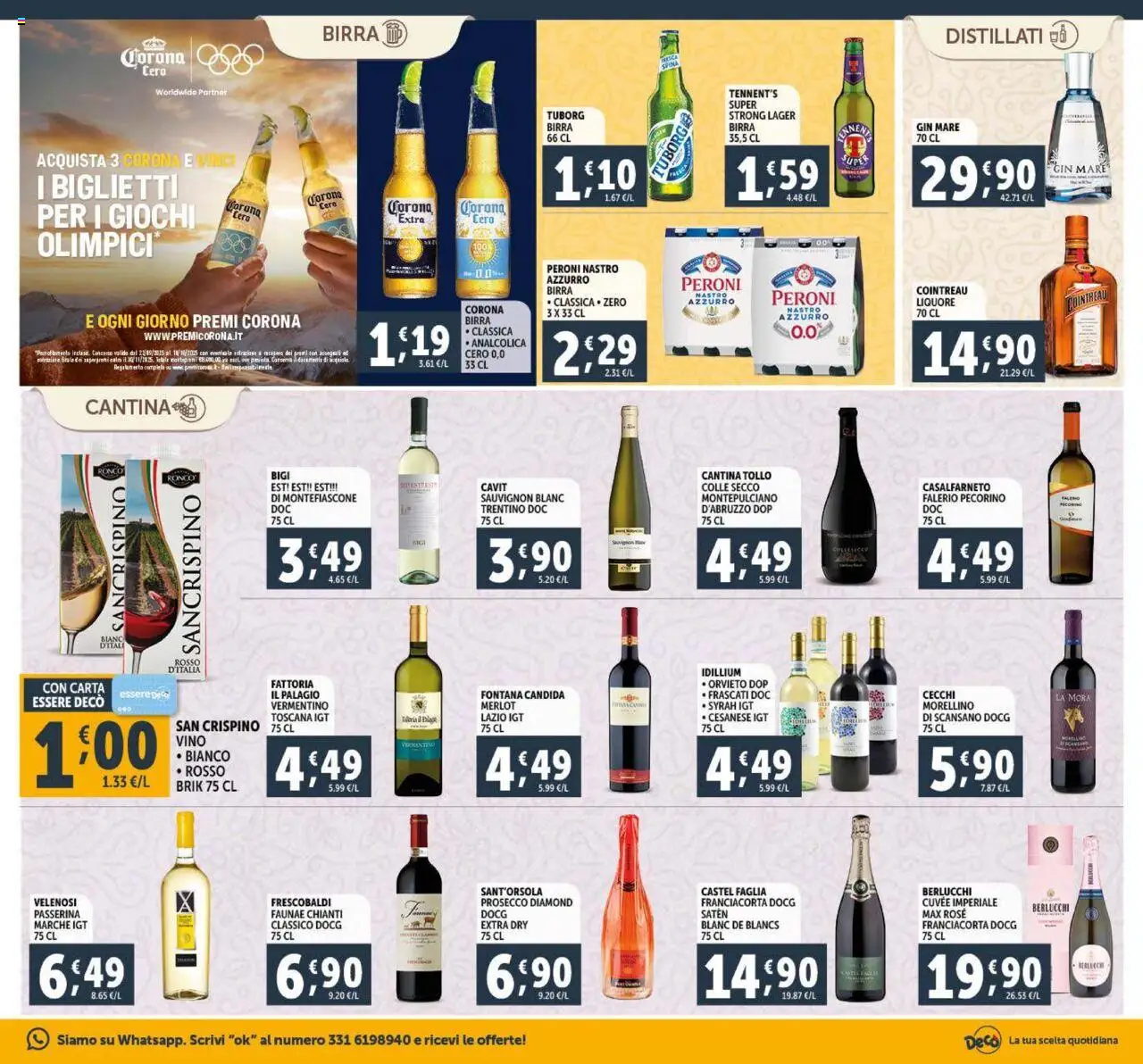 Volantino Decò del 23.09.2025 | Pagina: 17 | Prodotti: Birra, Gin, Vino, Pecorino