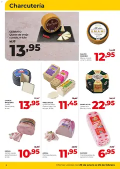 Vista previa Alimerka folleto Castilla y León válido desde el 29.01.2026 | Página: 2 | Productos: Queso de oveja, Queso, Jamón, Jamón cocido