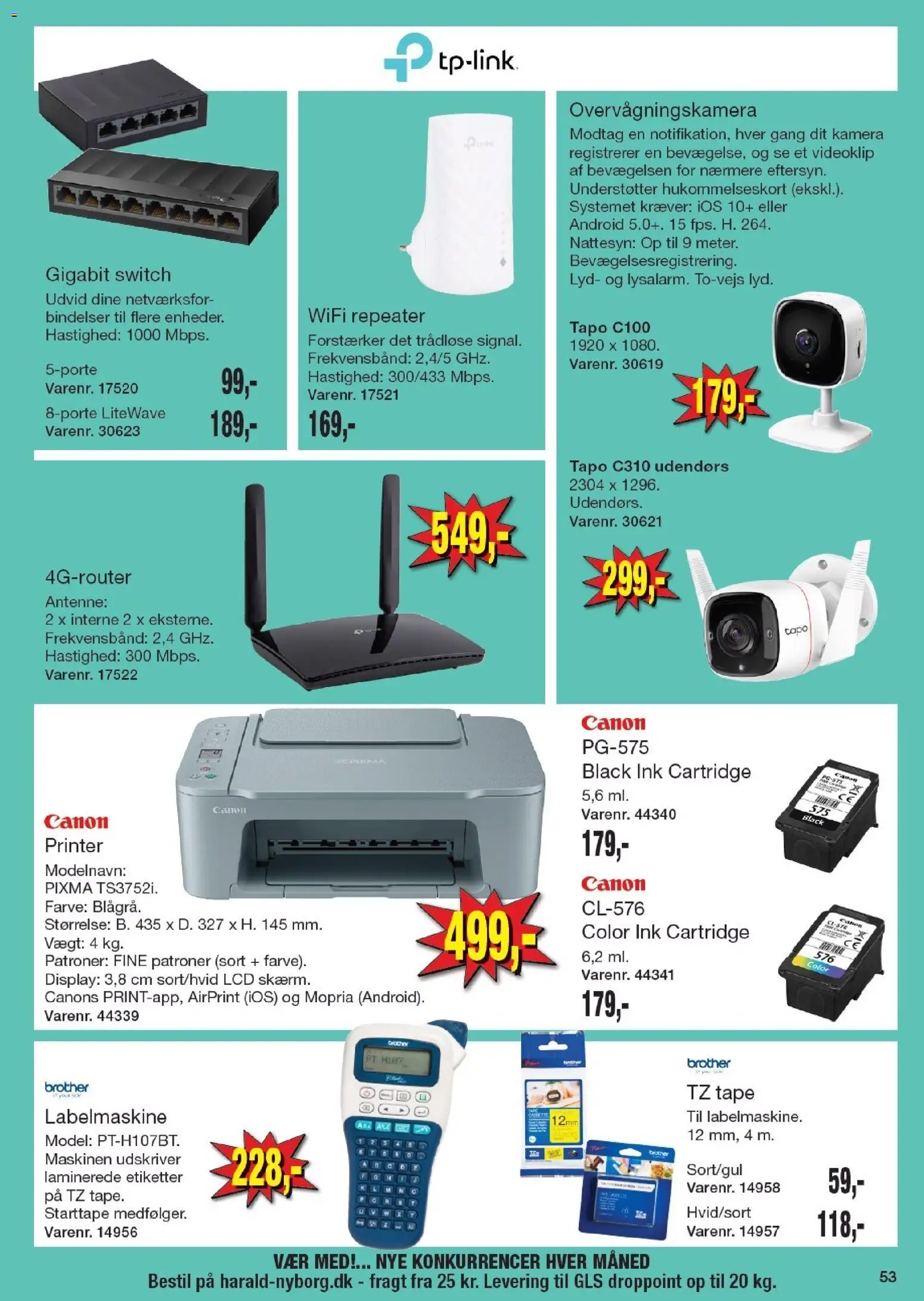 Harald Nyborg tilbudsavis – gyldig fra 02.04.2026 | Side: 57 | Produkter: Printer, Lyd, Hukommelseskort, Kamera