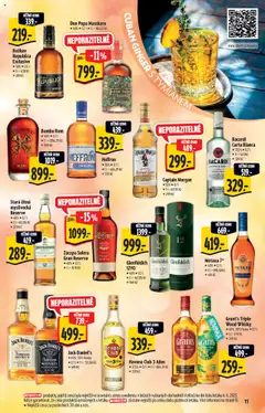 Albert katalog - Hypermarket - Léto od 18.06.2025 | Strana: 11 | Produkty: Whiskey, Havana club, Jack Daniel’s, Stará žitná myslivecká