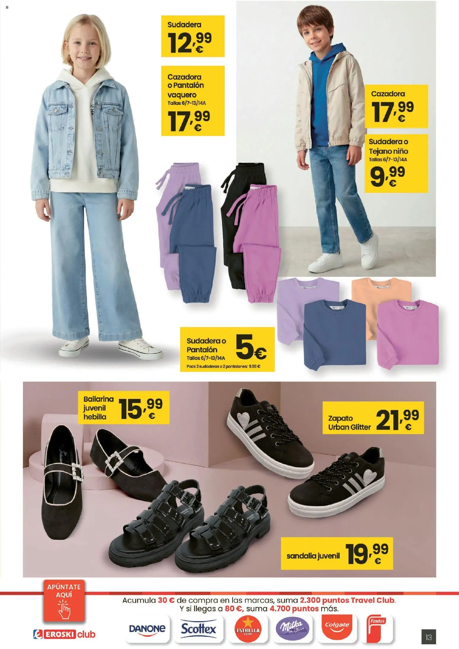 Eroski - Qué planazo │ válido desde el 26.03.2026 | Página: 13 | Productos: Sudadera, Pantalones