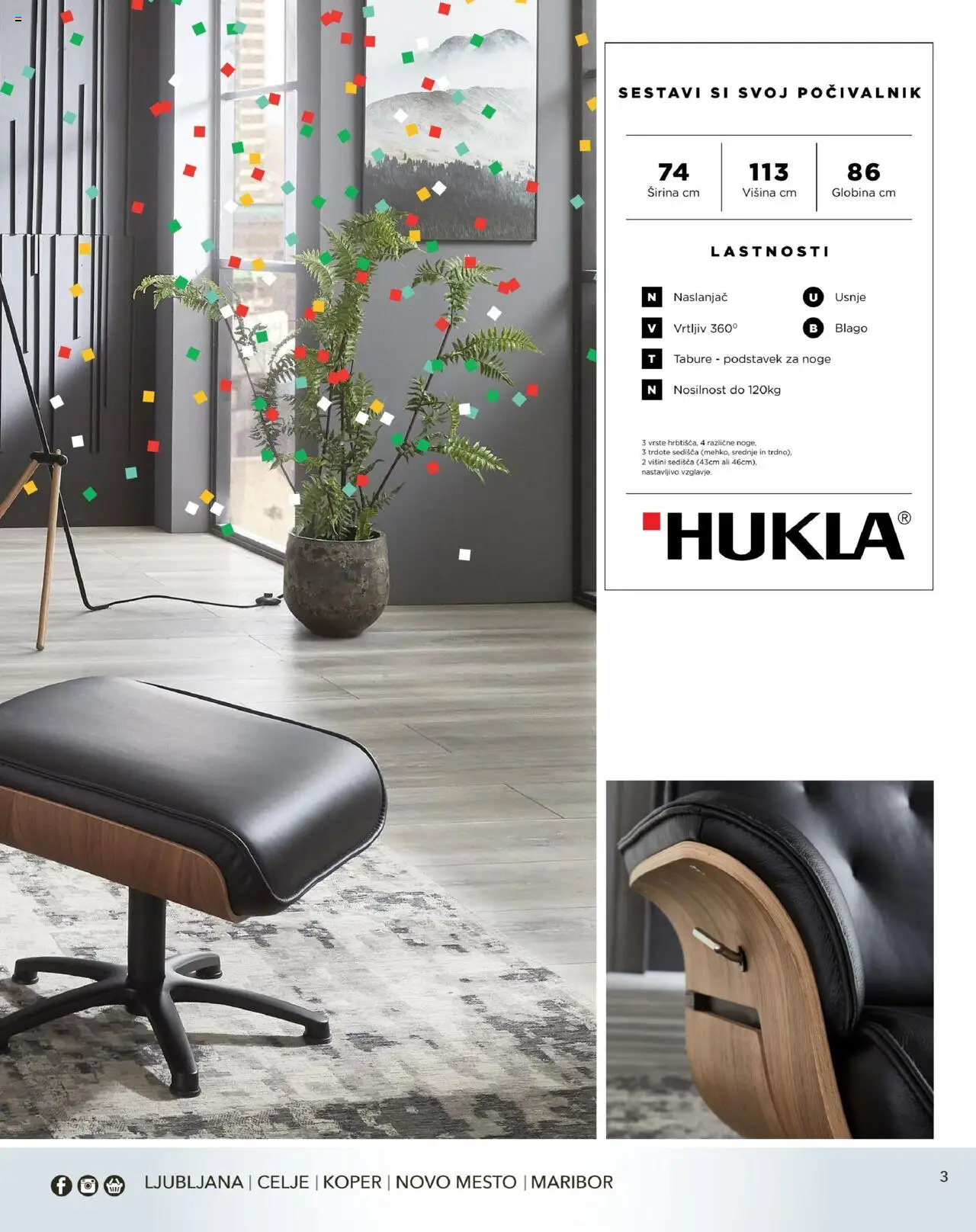 Harvey Norman - Katalog - Udobna praznična ponudba - Počivalniki & masažni stoli │ velja od 22.12.2022 | Stran: 3