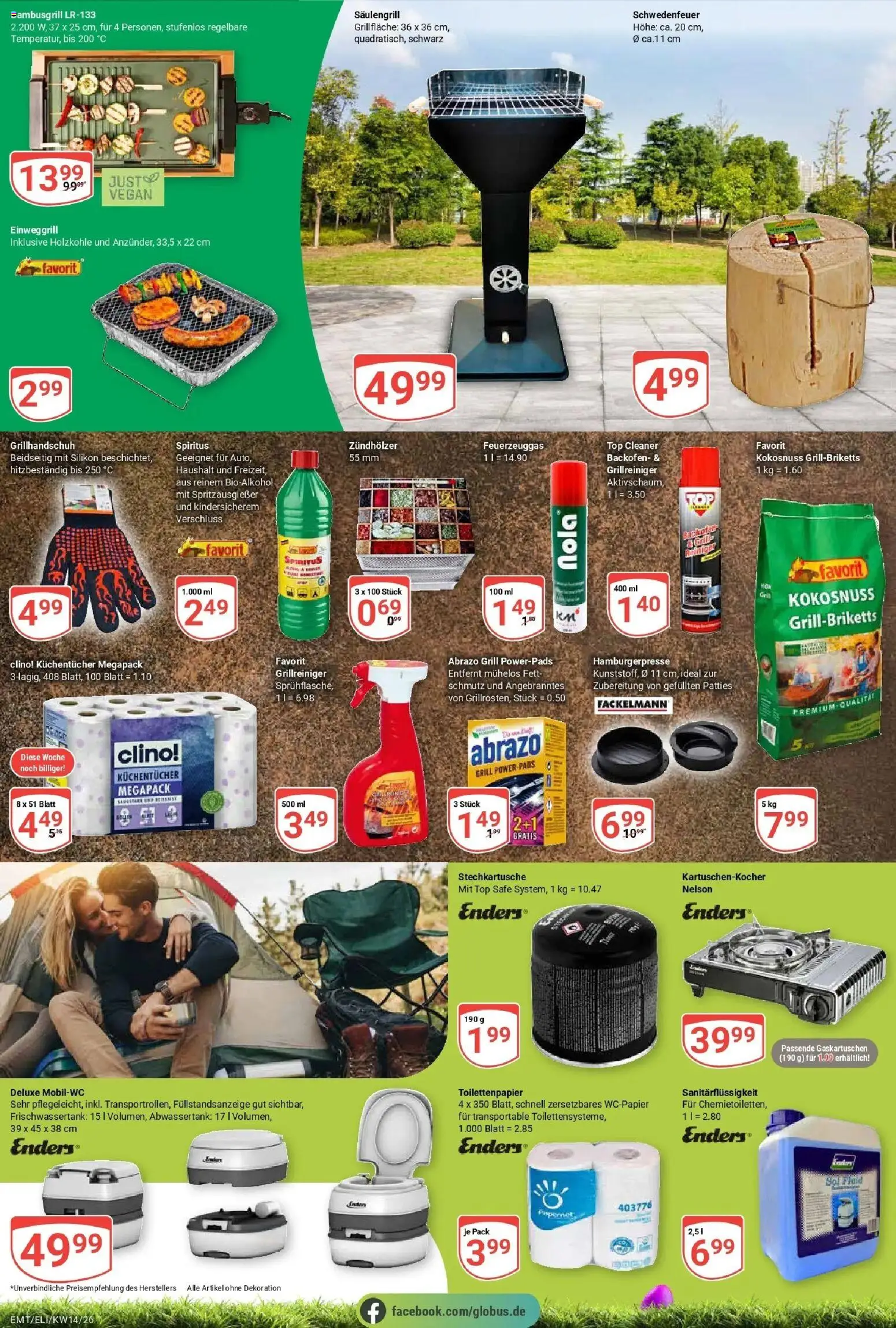 Globus prospekt Mittelhausen	 – gültig ab 30.03.2026 | Seite: 15 | Produkte: Top, Grill, Backofen, Toilettenpapier