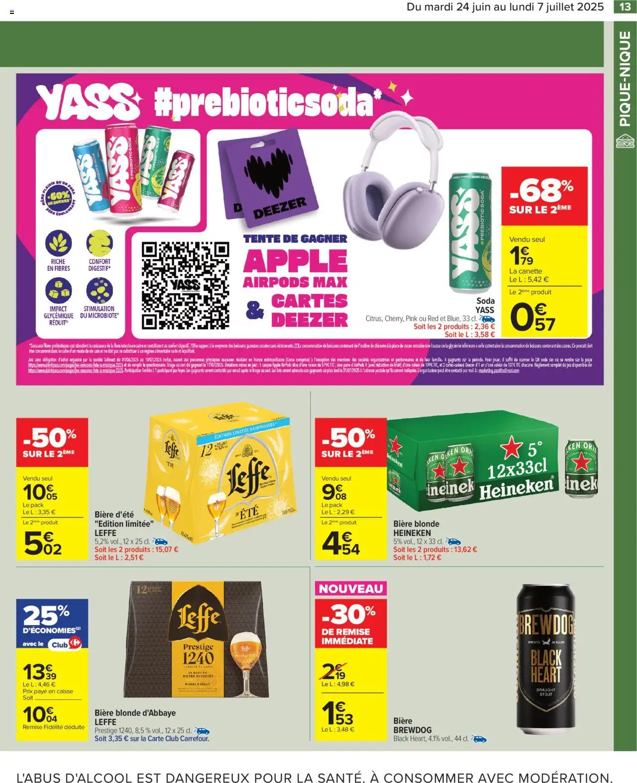  | Page: 15 | Produits: Four, Tente, Bière blonde Heineken, Biere blonde leffe