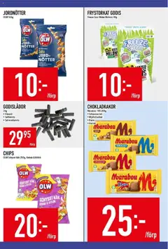 Matdax reklamblad aktuell från 15.09.2025 | Sida: 18 | Produkter: Jord, Jordnötter, Vitlök, Godis