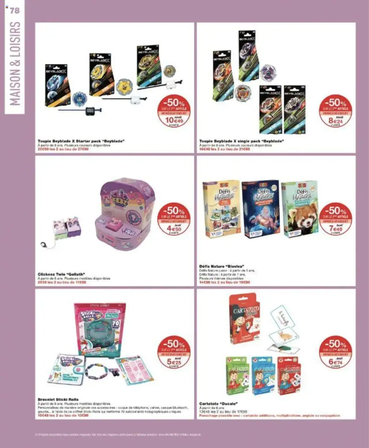  | Page: 78 | Produits: Autocollants, Bracelet, Casque