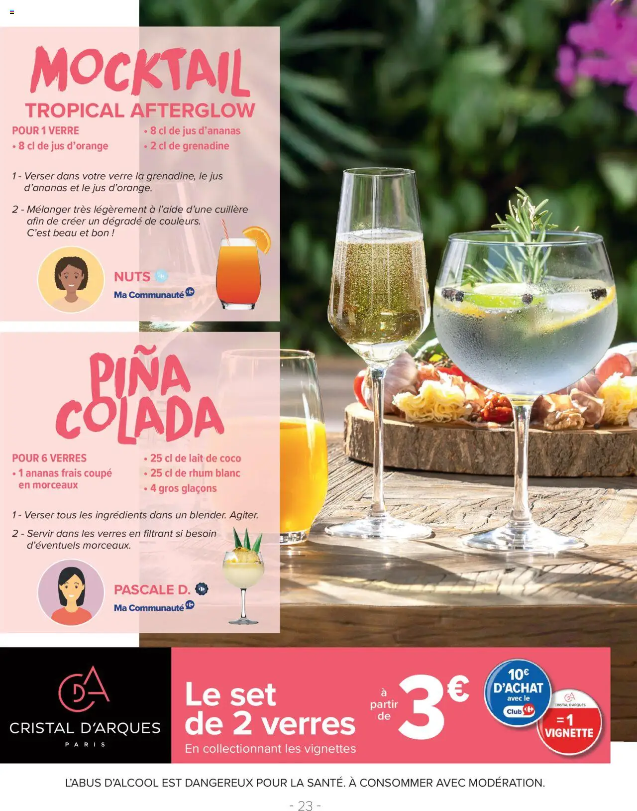  | Page: 23 | Produits: Jus d'orange, Lait de coco, Lait, Ananas