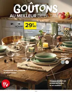 Carrefour - Prévisualisation de Carrefour catalogue Goûtez-moi ça  valide à partir de 01.11.2025 | Page: 22 | Produits: Table, Service vaisselle
