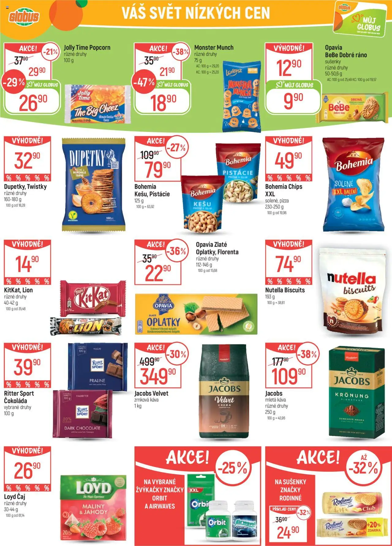 Globus leták - Praha Černý Most od 03.09.2025 | Strana: 21 | Produkty: Pizza, Pistácie, Ritter Sport, Bebe