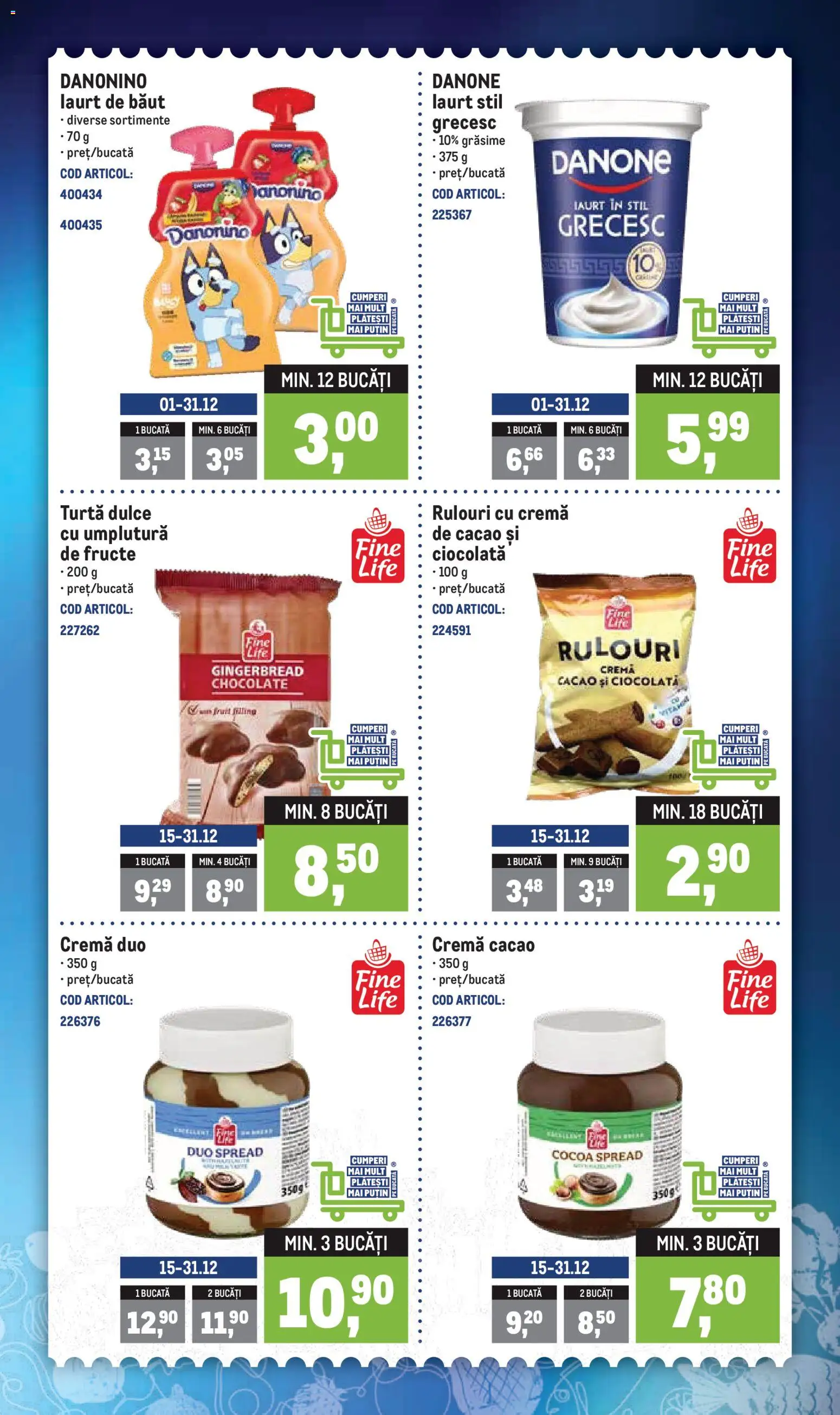 Noul catalog Metro – valabil de la 29.12.2025 | Pagină: 5 | Produse: Iaurt, Cremă, Turtă dulce, Fructe
