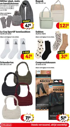 Sokken, 35/38 en 39/42. Alleen verkrijgbaar in de winkel. - Voorbeeld van een folder van Kruidvat, geldig van 04.11.2025 | Pagina: 44