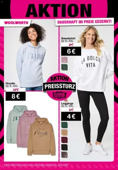 Woolworth Prospekt 	 ab 06.11.2025 gültig | Seite: 44 | Produkte: Sweatshirt, Hoodie, Leggings