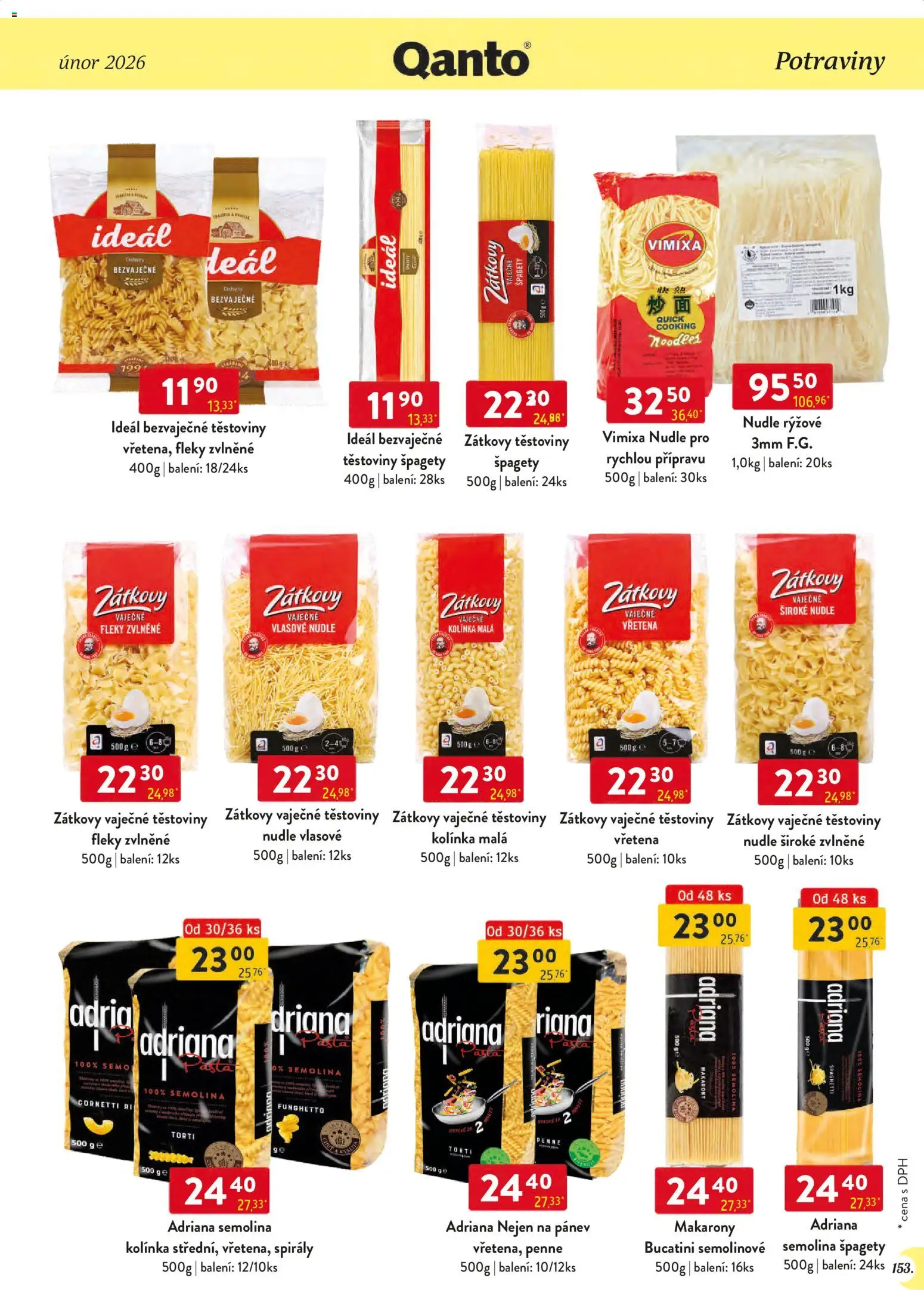Astur & Qanto leták - Velkoobchod 02/2026 od 01.02.2026 | Strana: 153 | Produkty: Těstoviny, Špagety, Potraviny, Makarony