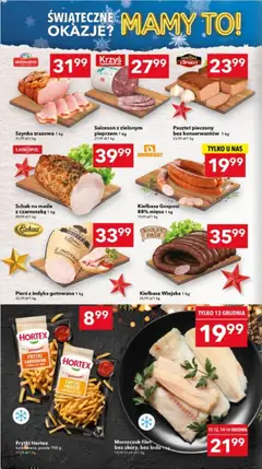 Pogląd oferty "Lewiatan gazetka - Lublin" - ważna od 11.12.2025 | Strona: 2 | Produkty: Kiełbasa, Schab, Szynka, Frytki