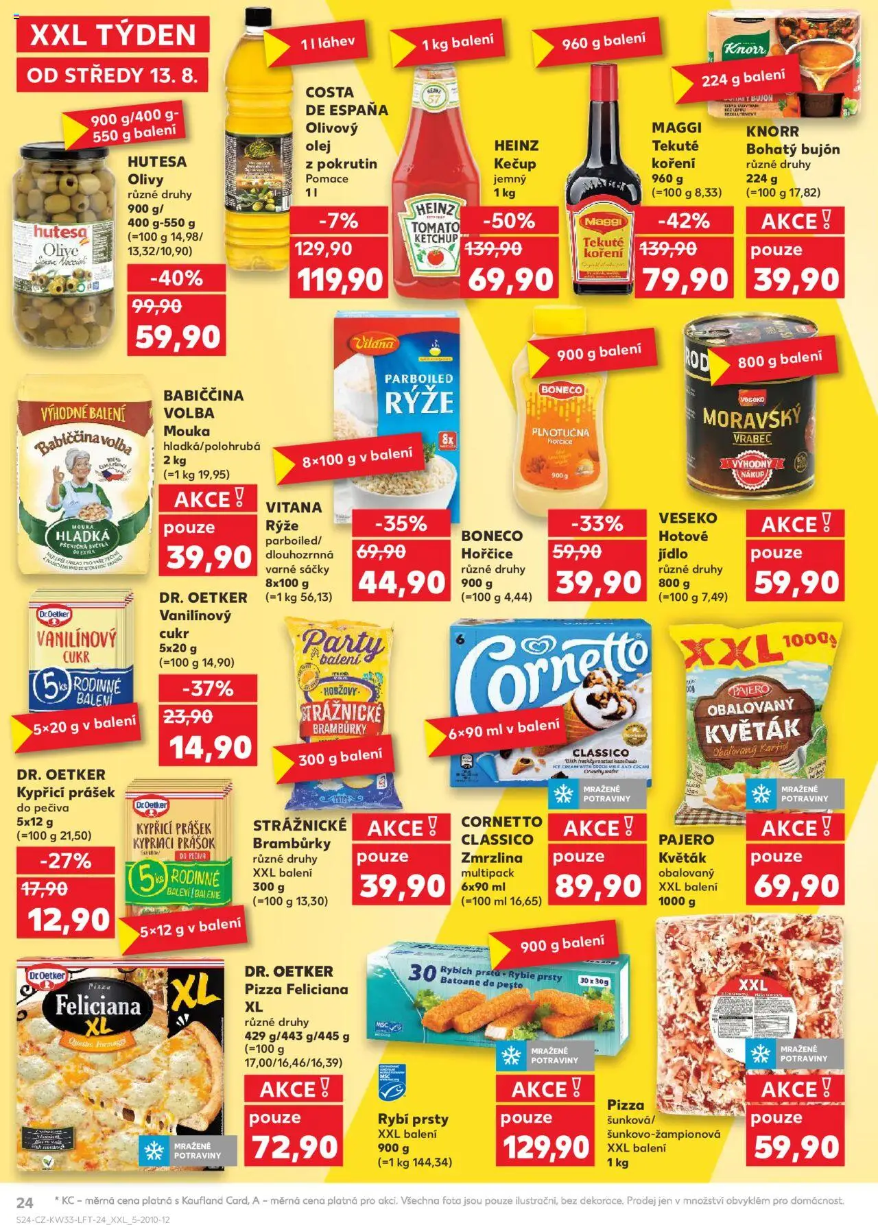 Kaufland leták - Brno od 13.08.2025 | Strana: 24 | Produkty: Zmrzlina, Koření, Bujón, Cukr