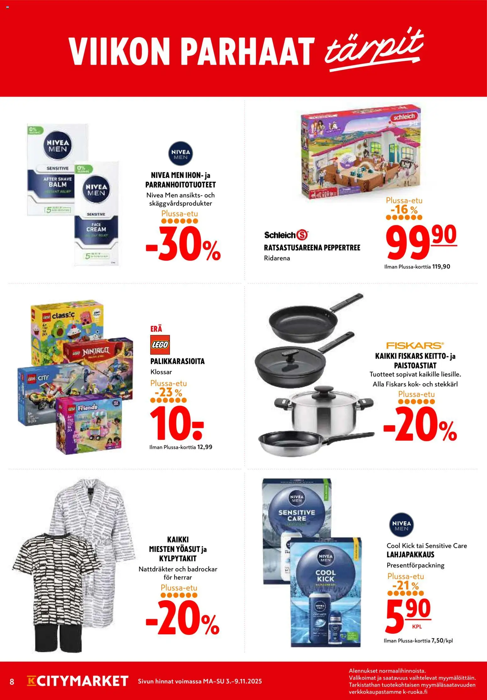 K-Citymarket tarjoukset – voimassa 03.11.2025 alkaen | Sivu: 8 | Tuotteet: After shave, Keitto