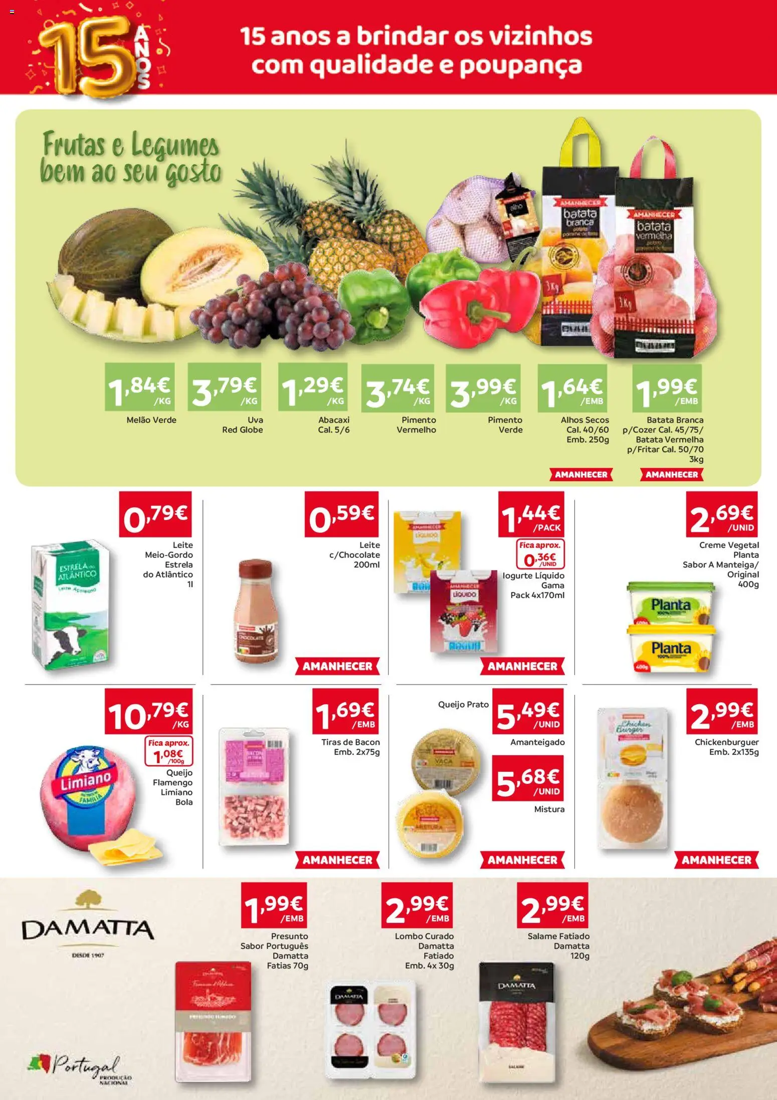 Amanhecer Folheto Madeira │ válido de 22.01.2026 | Página: 2 | Produtos: Bacon, Queijo, Lombo, Melão