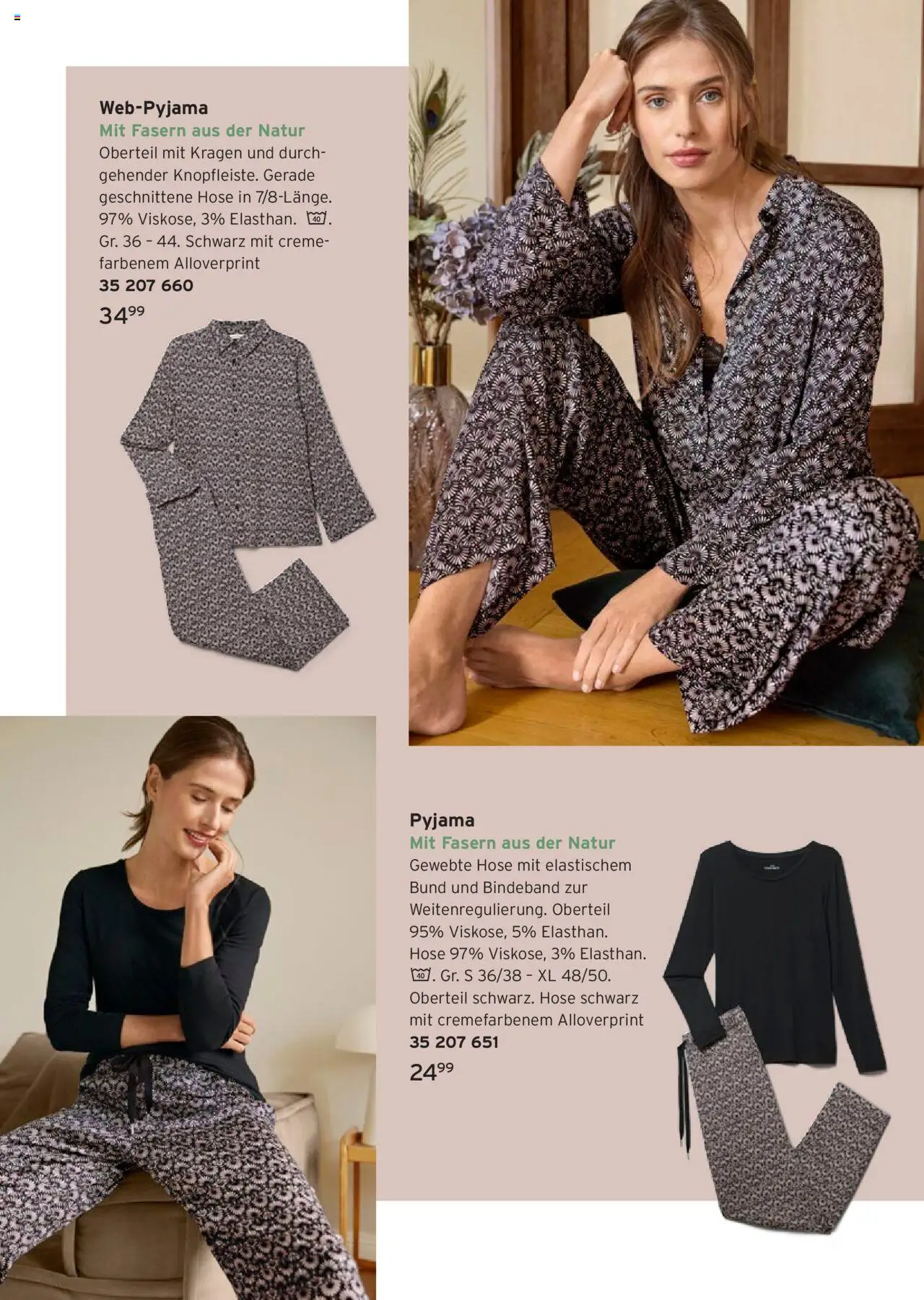 Prospekt Tchibo Sanft umhüllt – gültig ab 17.09.2025 | Seite: 12 | Produkte: Creme, Hose, Pyjama