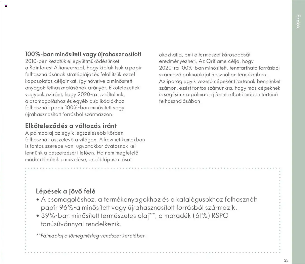 Oriflame akciós ujság - amely érvényes a következő dátumtól: 27.05.2020 | Oldal: 25