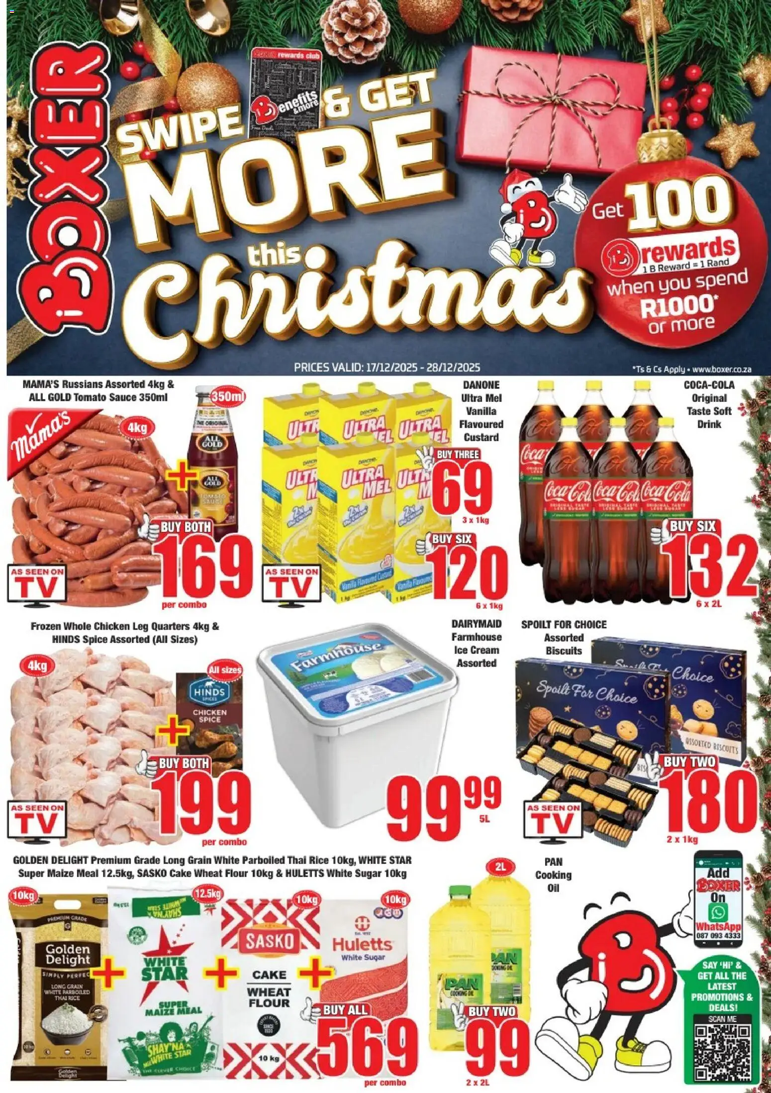 New Boxer catalogue – valid from 17.12.2025 | Page: 1 | Products: Biscuits, Chicken, Tomato sauce, Cream
