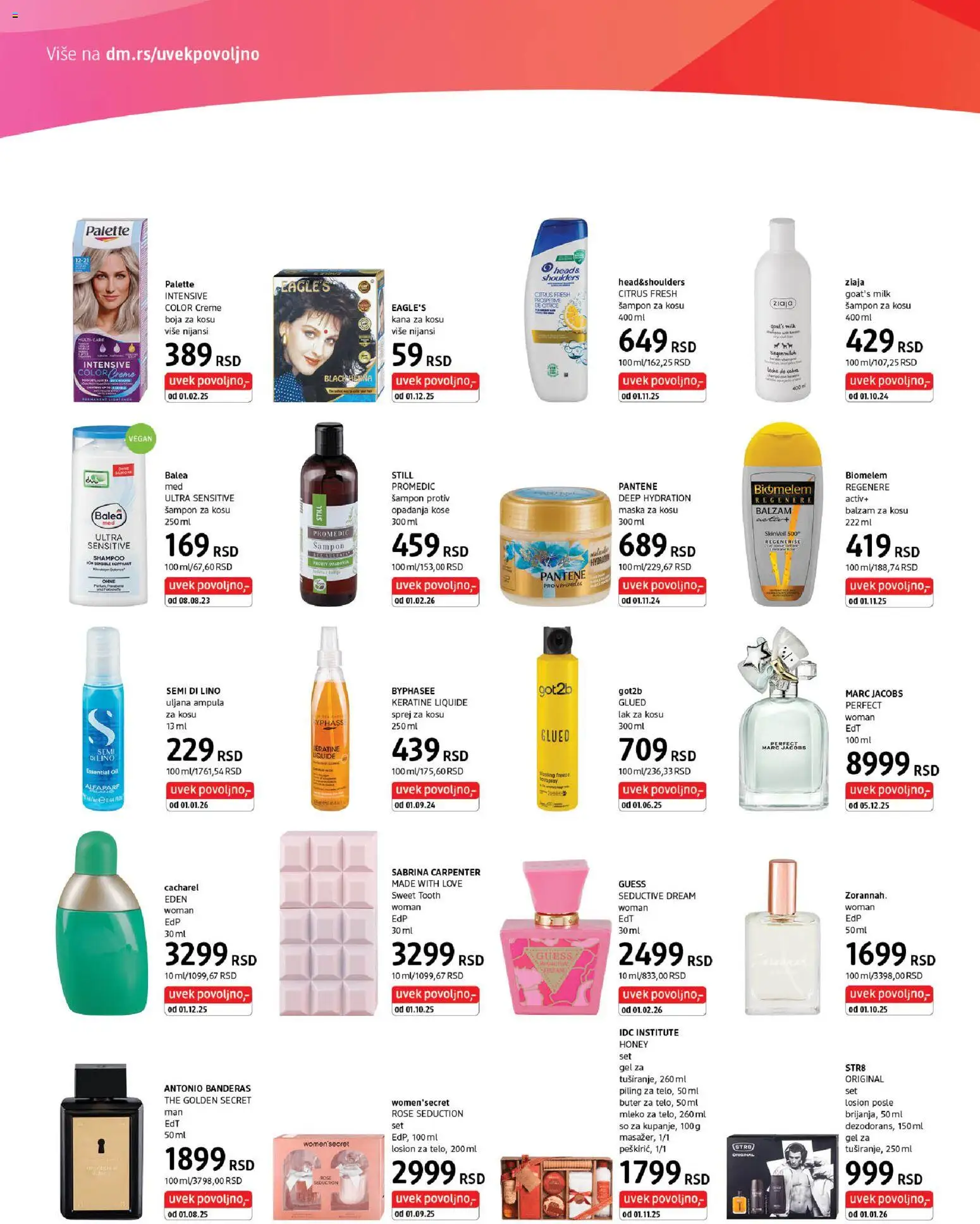 DM Drogerie katalog - važi od 16.02.2026 | Strana: 2 | Proizvode: So, Šampon, Balzam, Piling