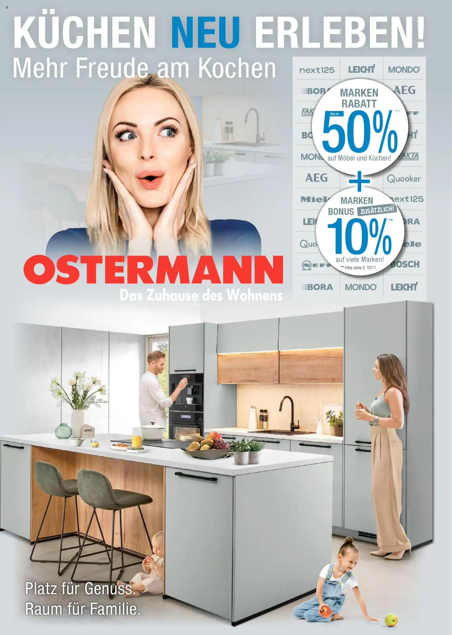 Ostermann Küchen Spezial – gültig ab 06.03.2026 | Seite: 1 | Produkte: Bosch, Kuchen