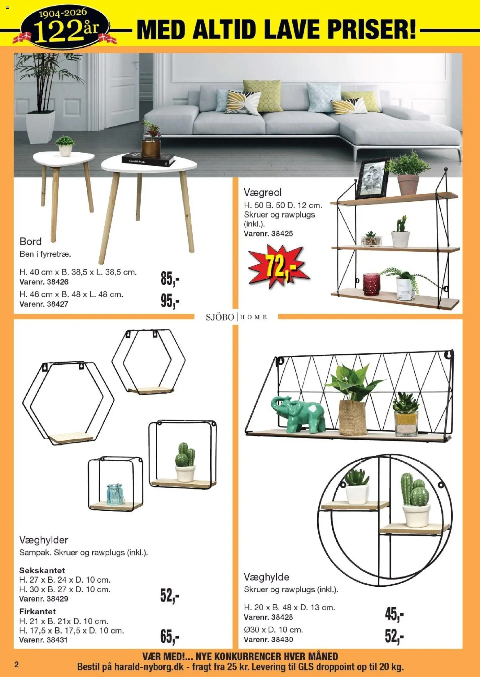 Harald Nyborg tilbudsavis – gyldig fra 29.01.2026 | Side: 2 | Produkter: Bord