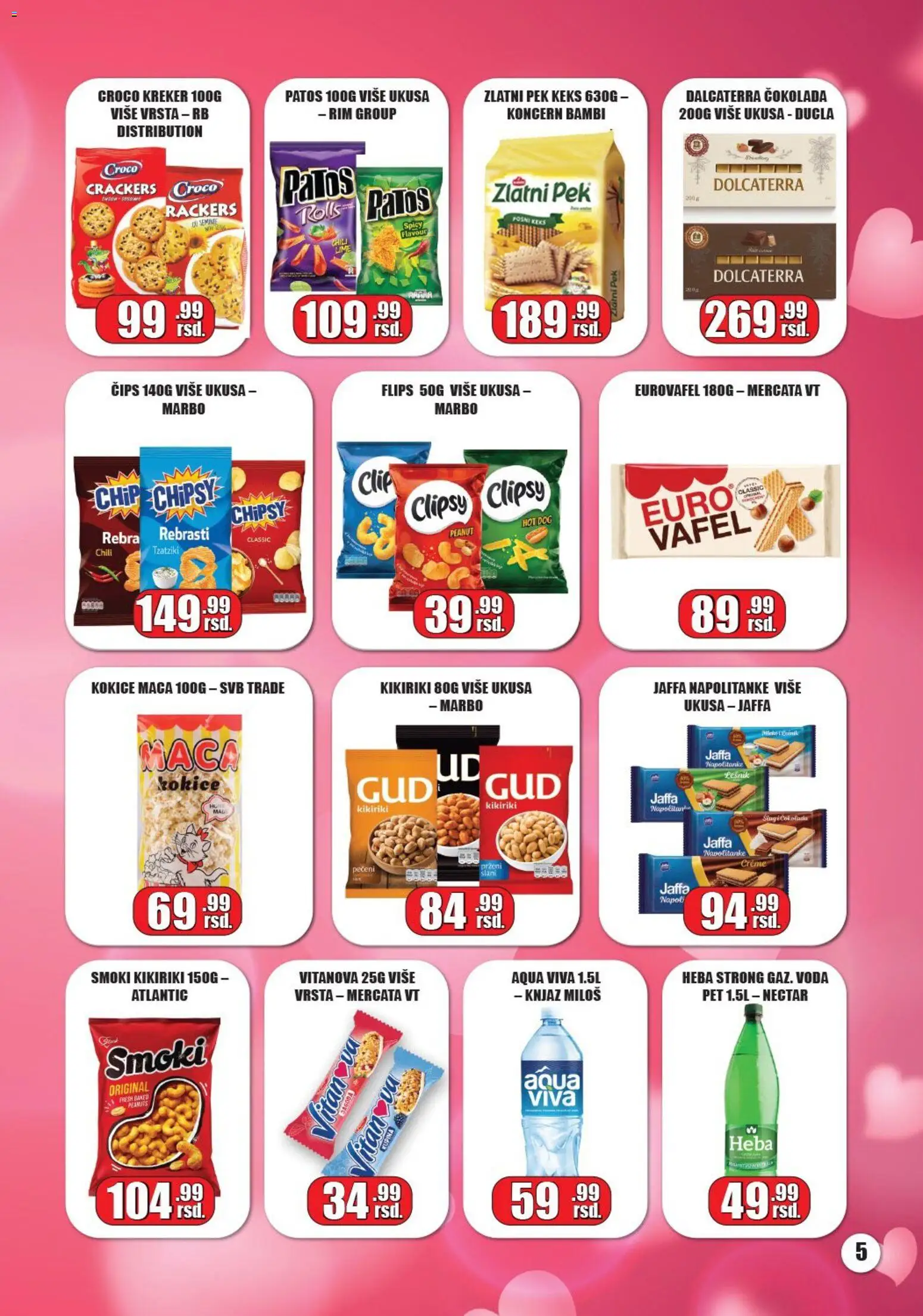 Gala MARKET katalog - važi od 05.02.2026 | Strana: 5 | Proizvode: Keks, Voda, Čokolada, Napolitanke