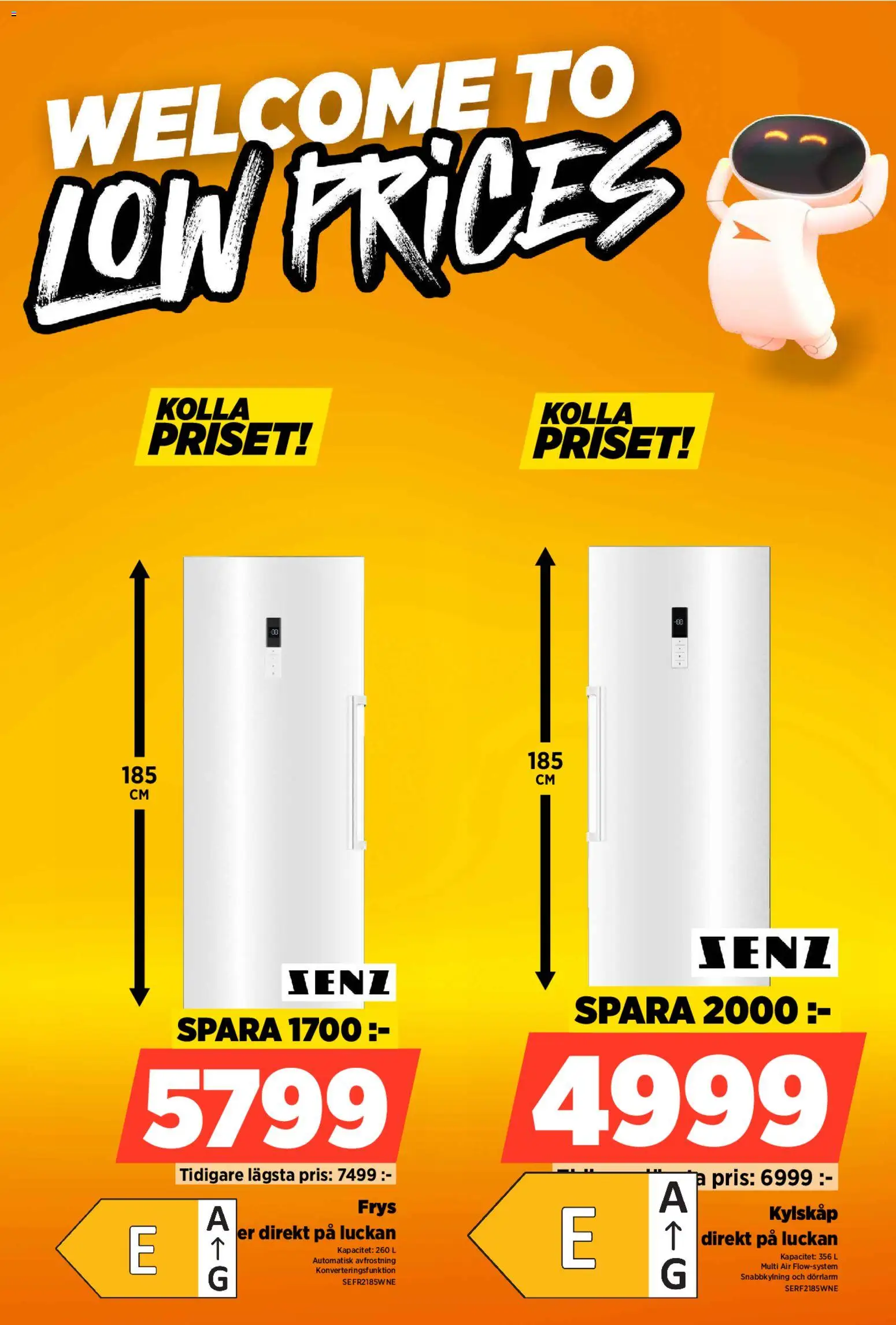 Power reklamblad aktuell från 02.03.2026 | Sida: 18 | Produkter: Kylskåp, Frys