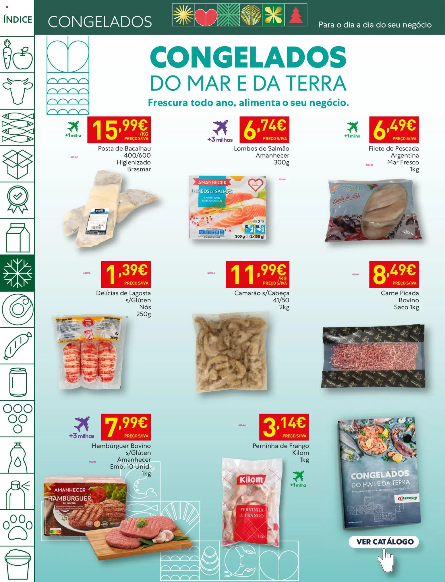 Recheio folheto │ válido de 16.12.2025 | Página: 16 | Produtos: Bacalhau, Frango, Hambúrguer, Carne
