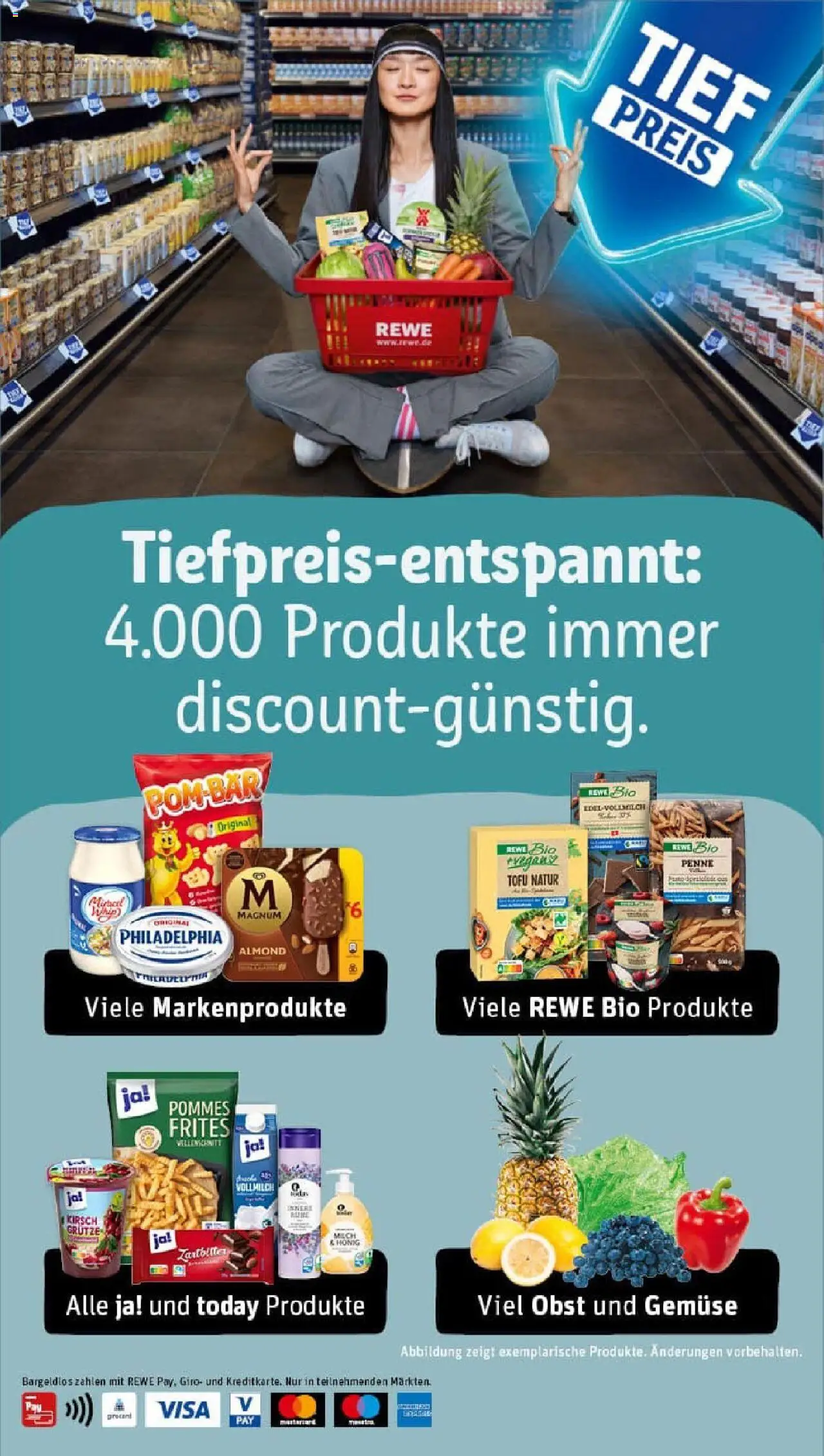 Rewe prospekt Essen	 - gültig ab dem 07.07.2025 | Seite: 30 | Produkte: Milch, Philadelphia, Miracel whip, Obst