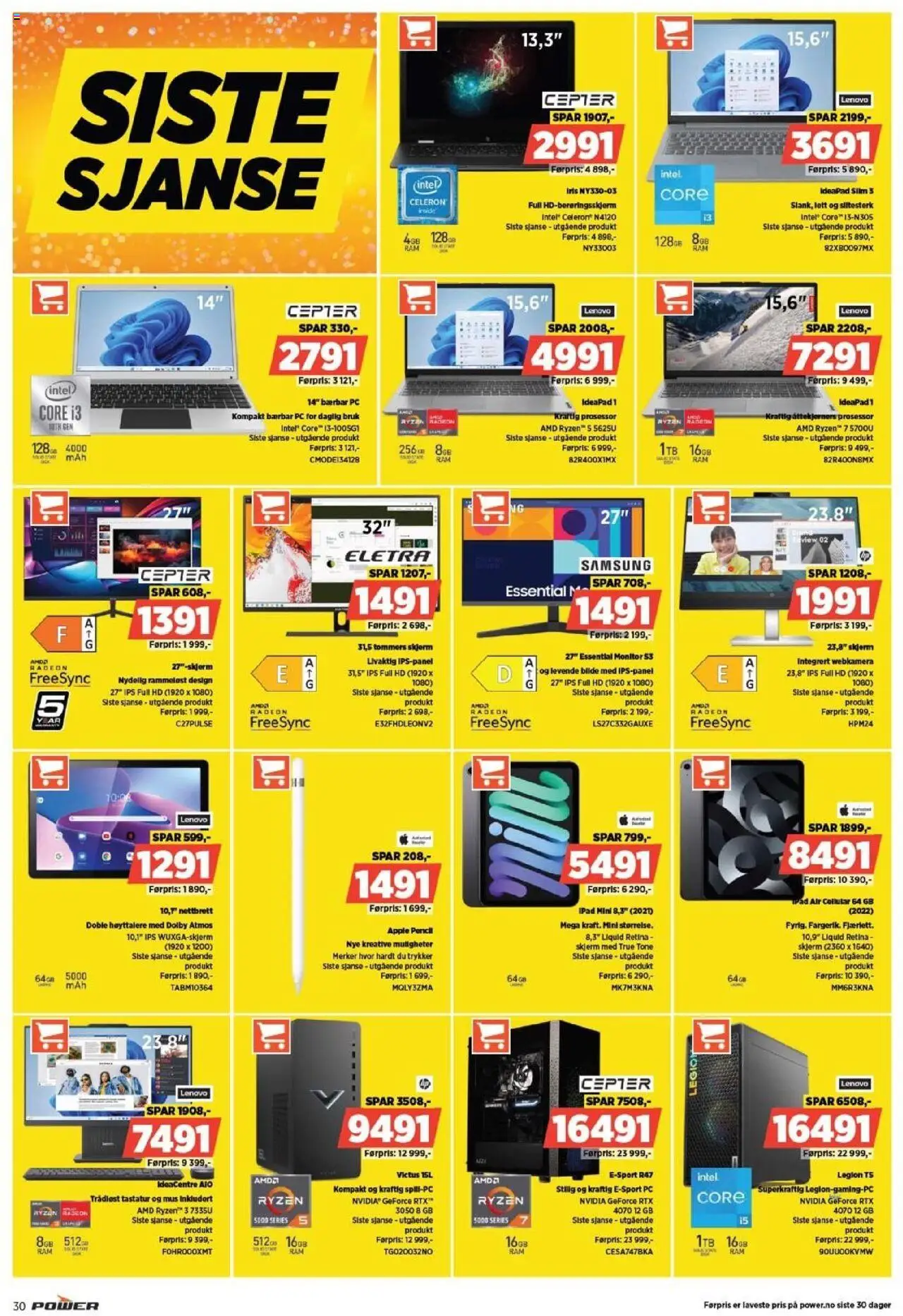  | Side: 30 | Produkter: Pc, Thon en boite, Tastatur, Суміш дитяча